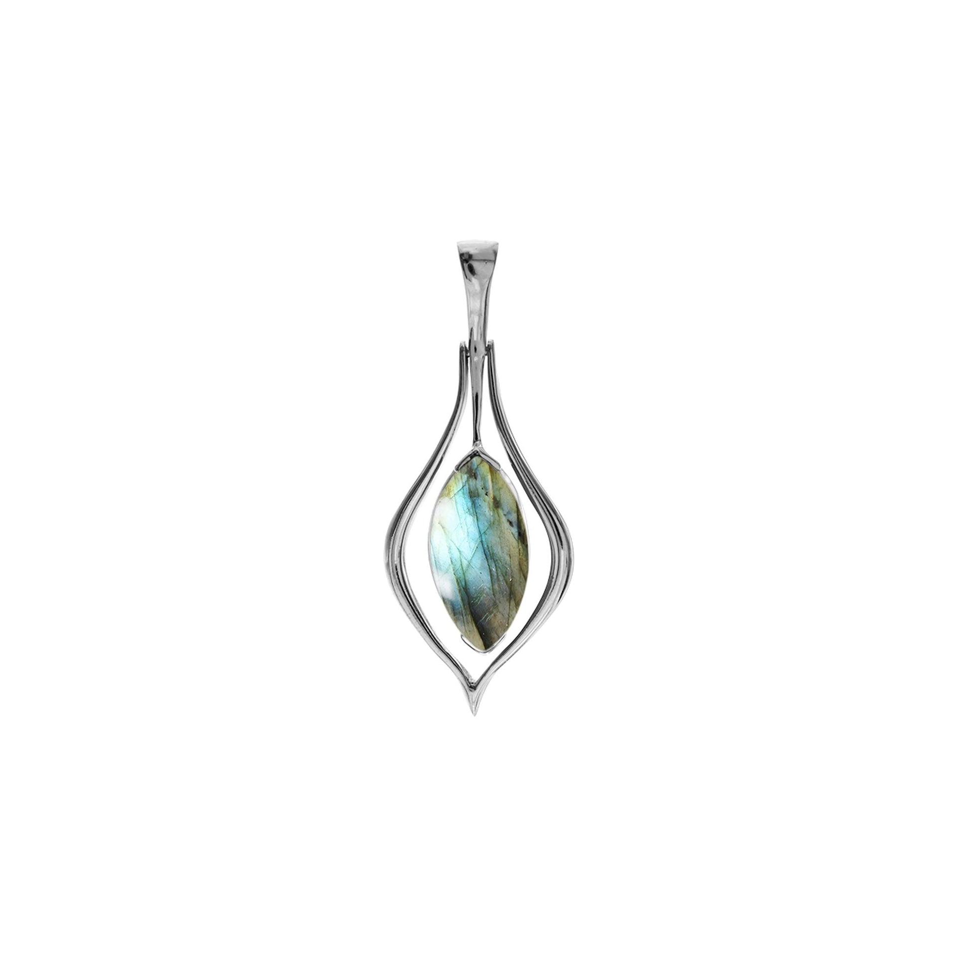 Lola suspended labradorite pendant