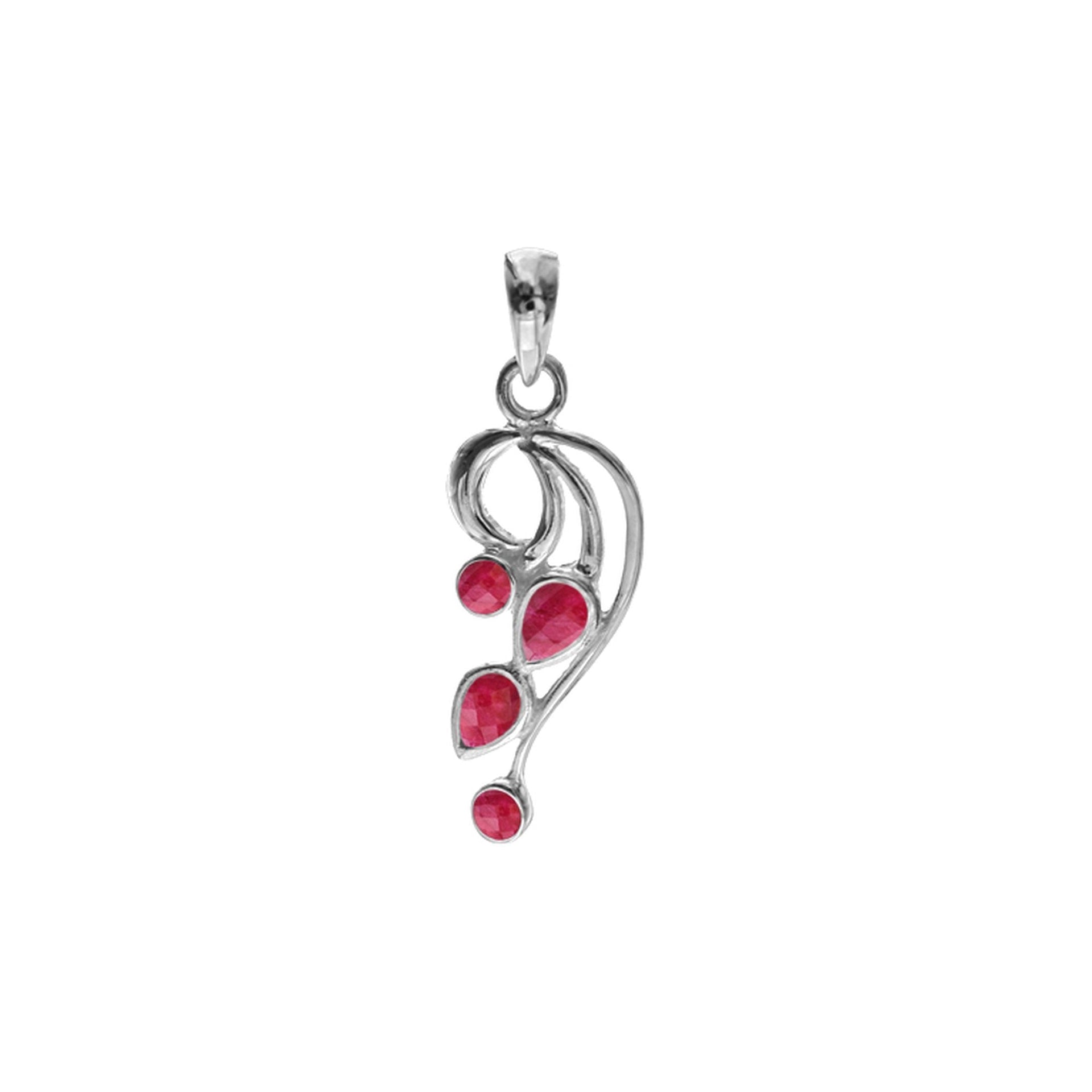 Lola ruby quartz swirl pendant