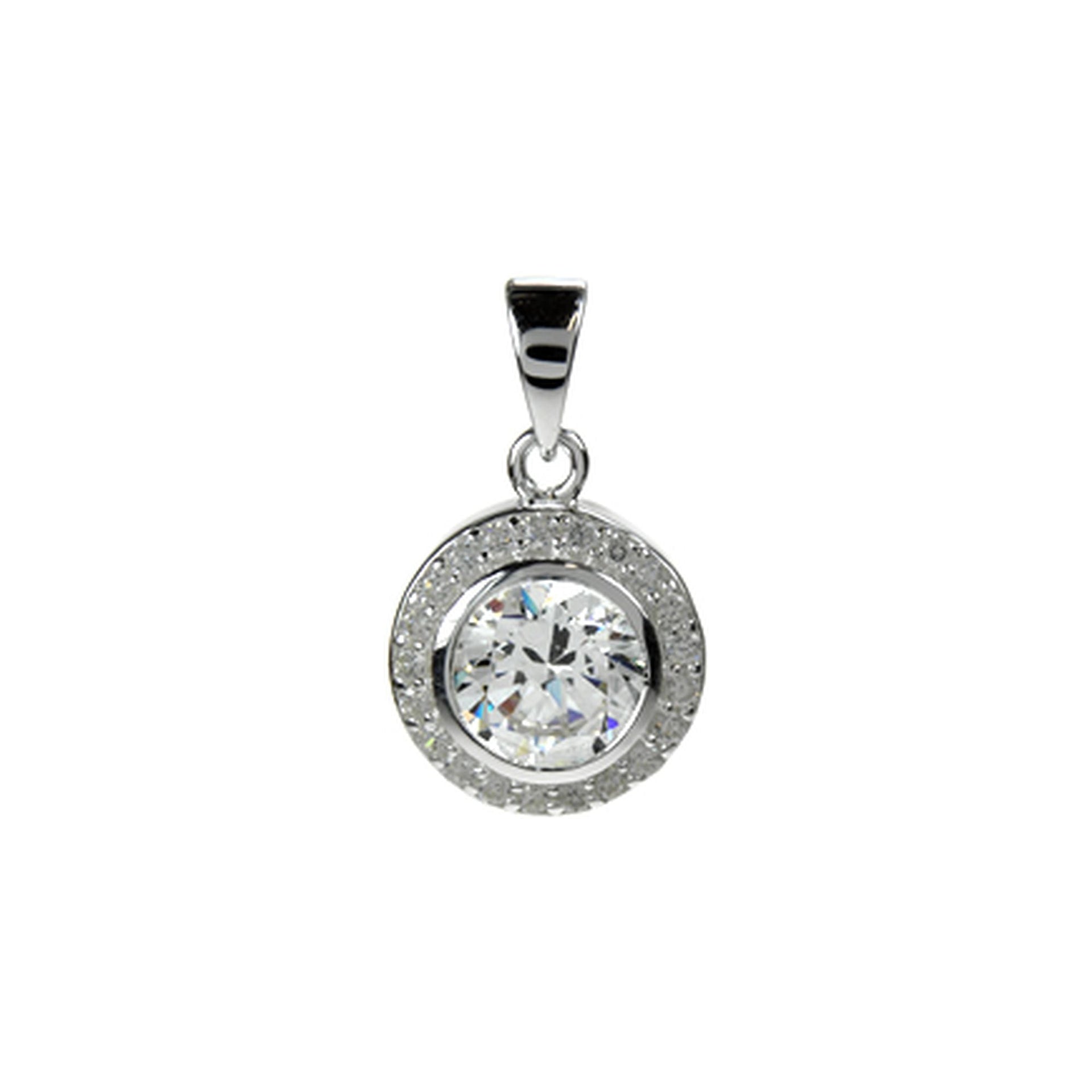 Kenzie pave-set surround pendant
