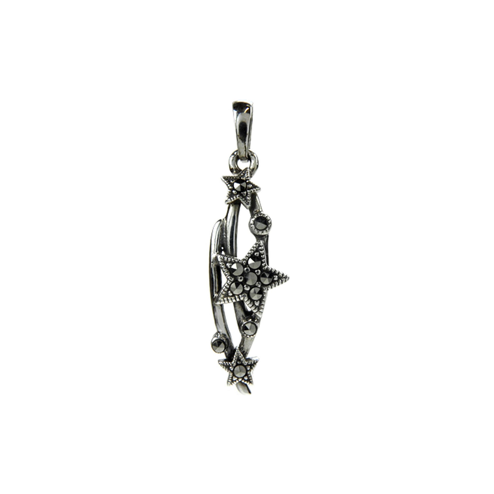 Multi-star marcasite pendant