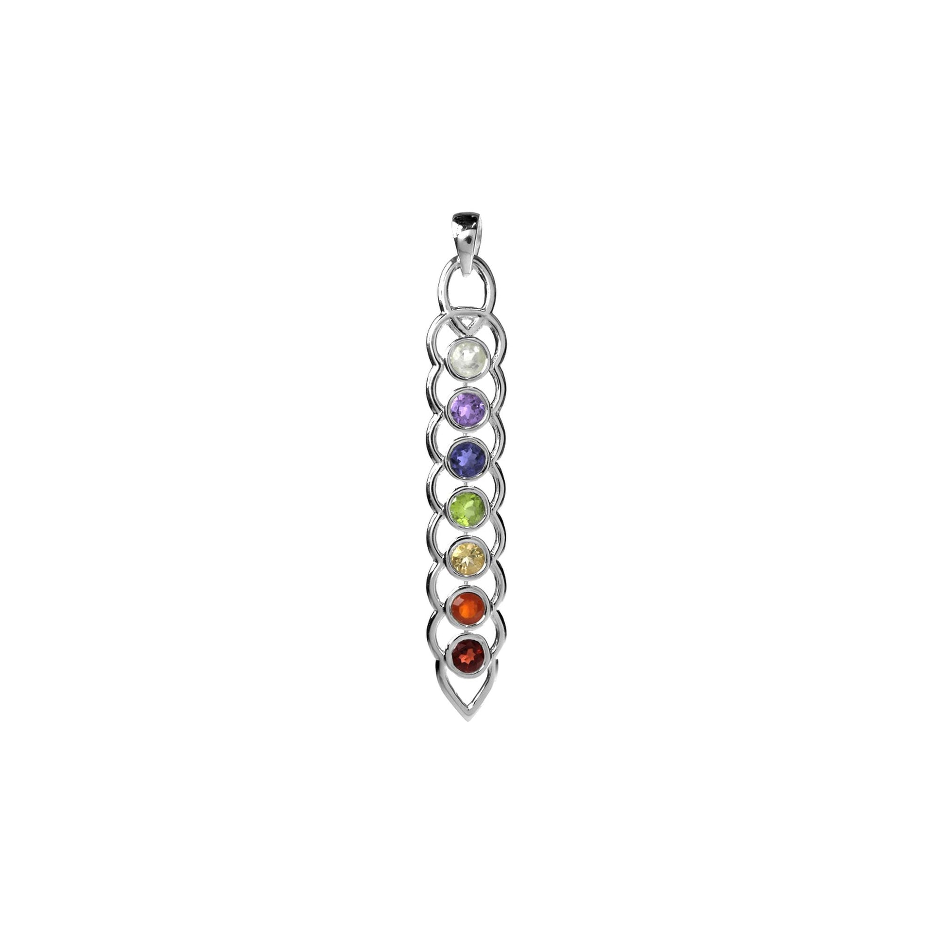 Kenna wave edged bar pendant
