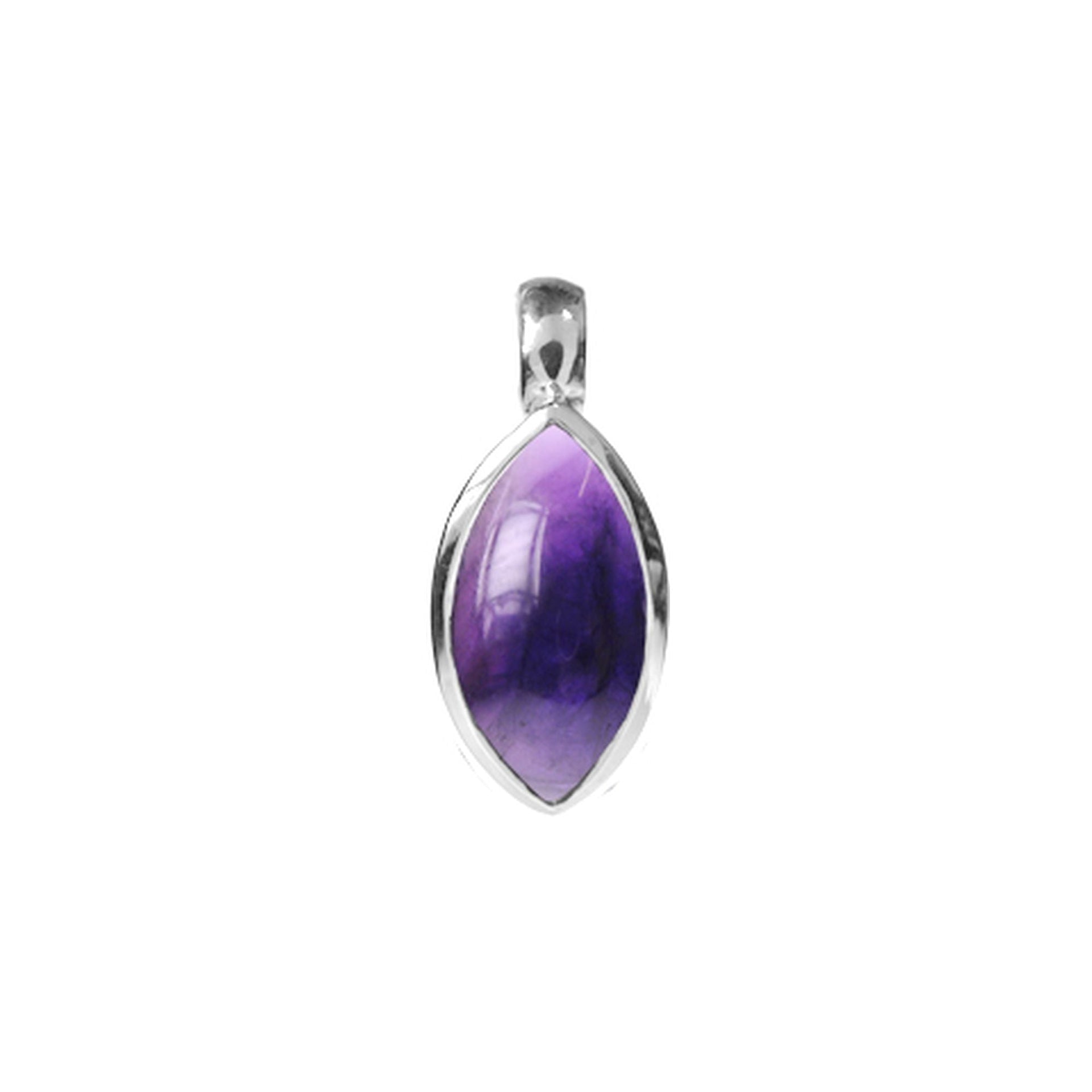 Samira amethyst marquis pendant