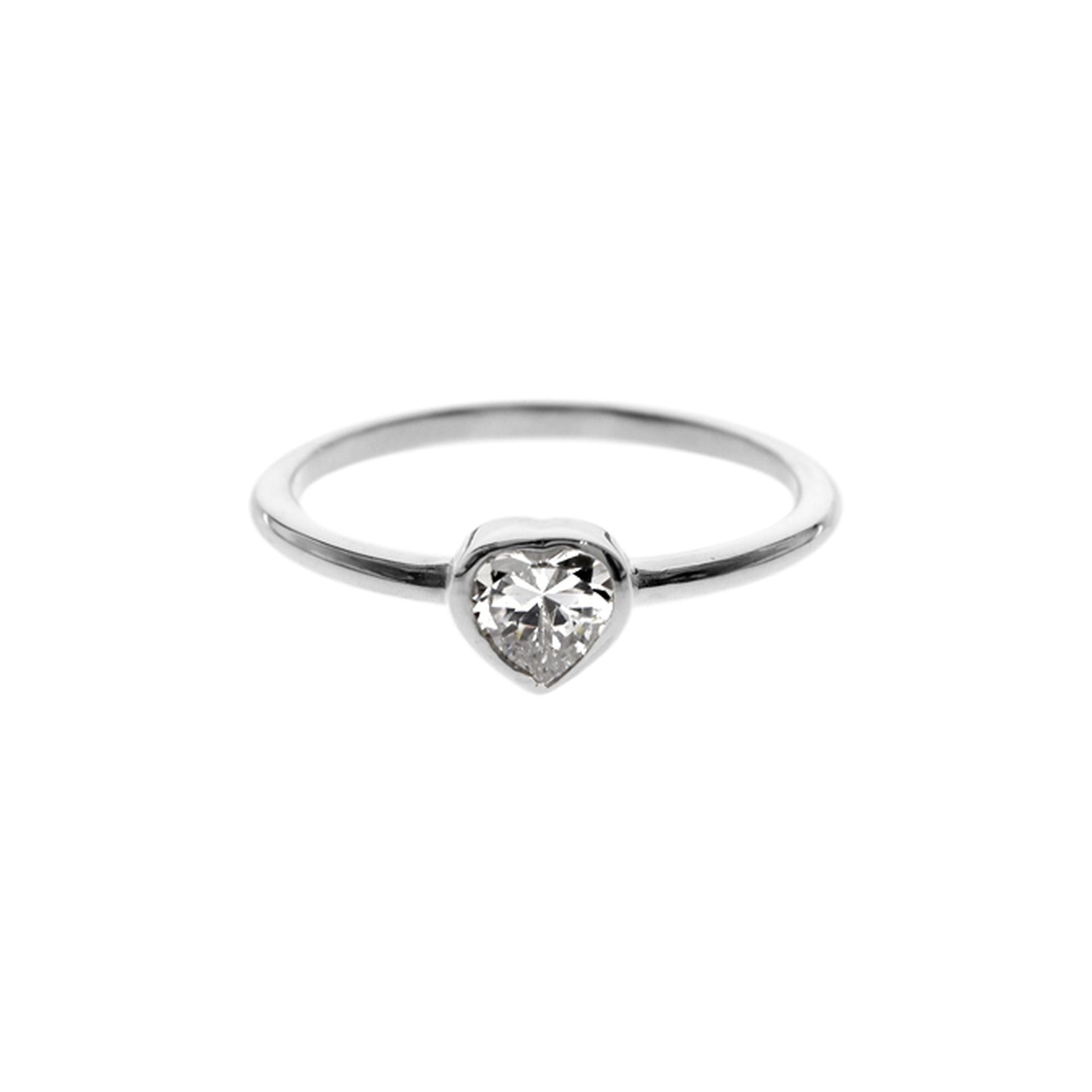 Kenzie CZ heart ring