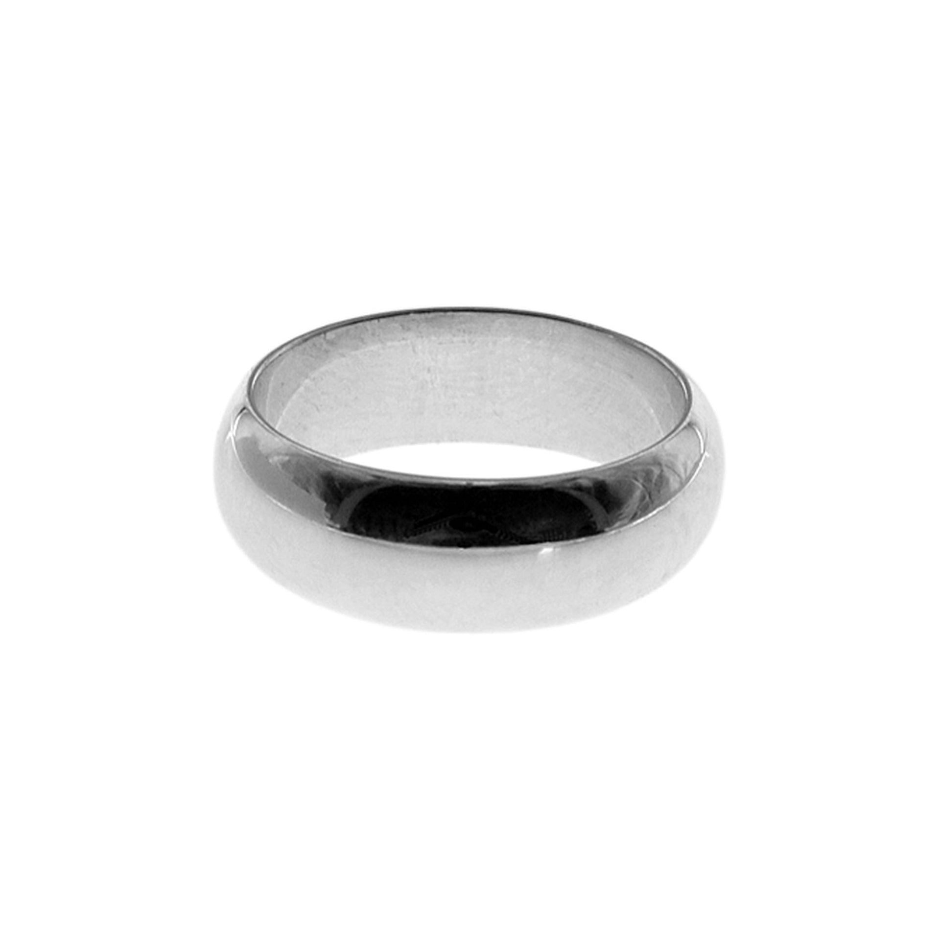 Bria wide half round band ring (XL)