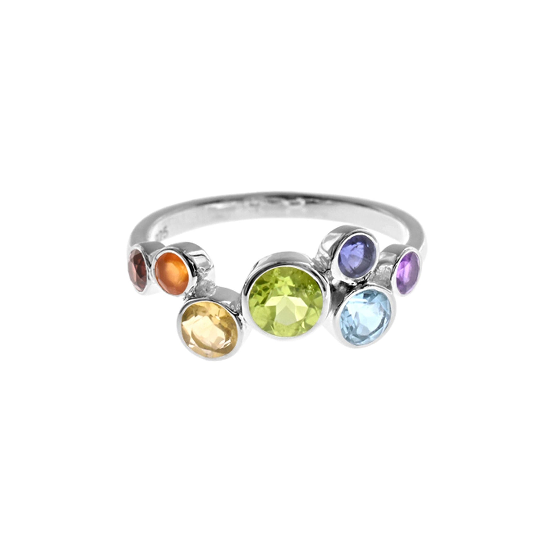 Kenna multi-coloured abstract ring