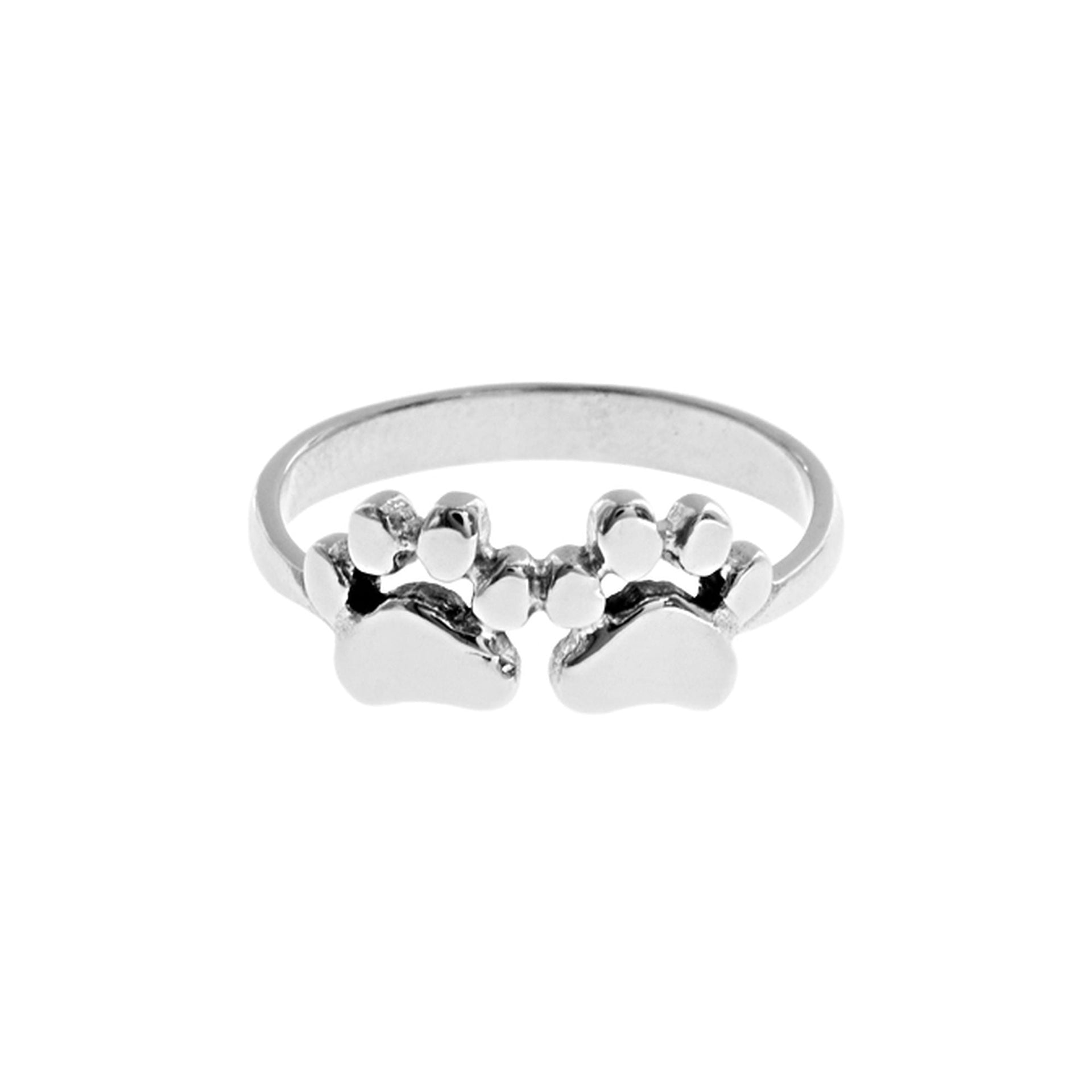 Anya double paw print ring