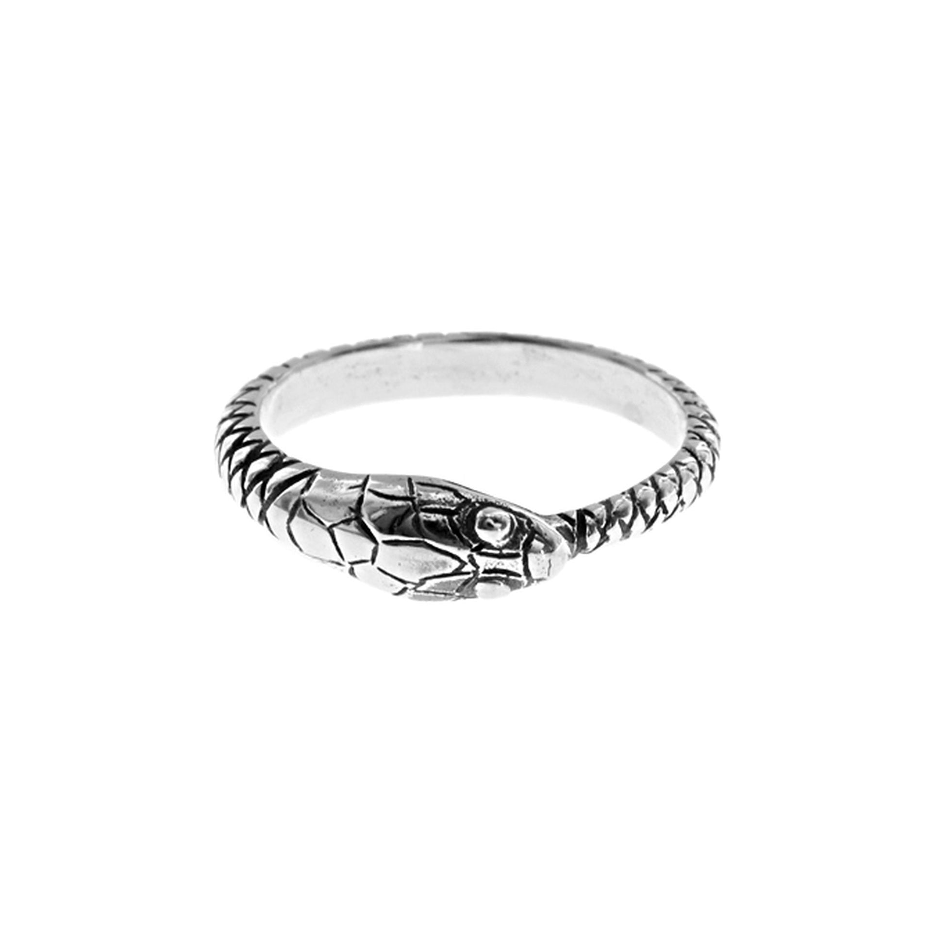 Anya head to tail snake ring
