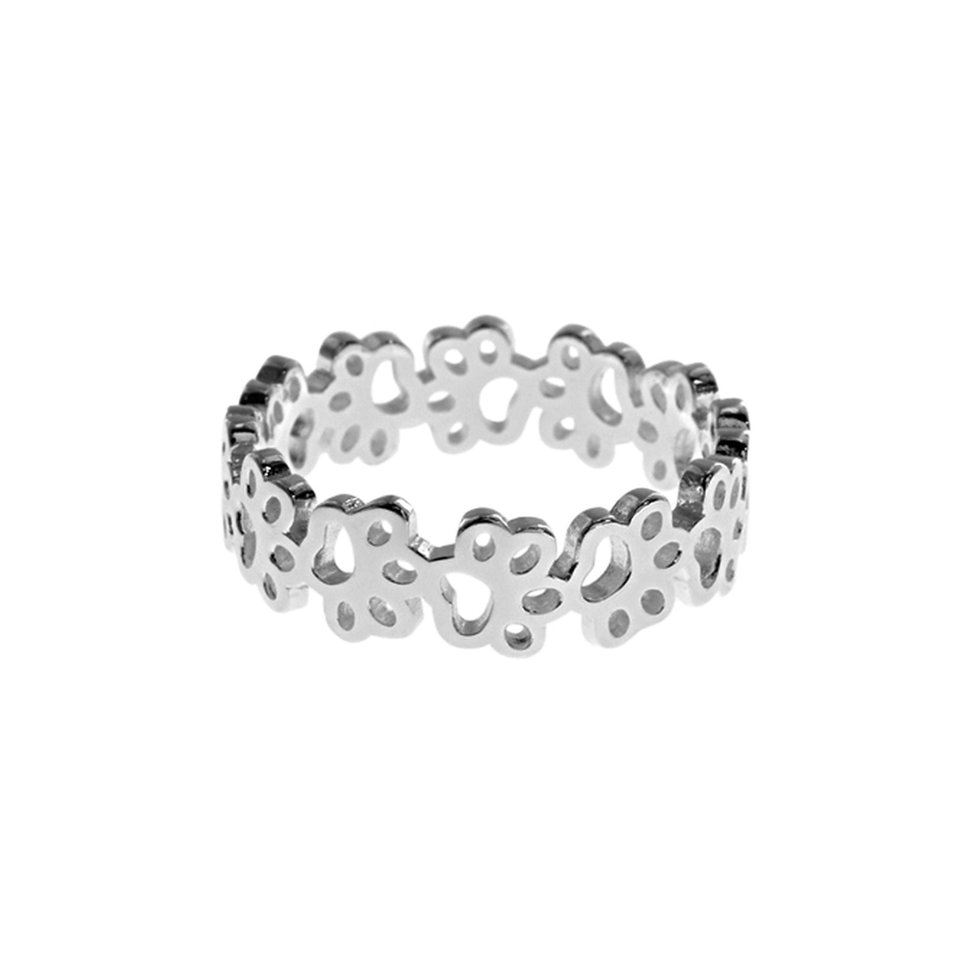 Matilda chain of pawprints ring
