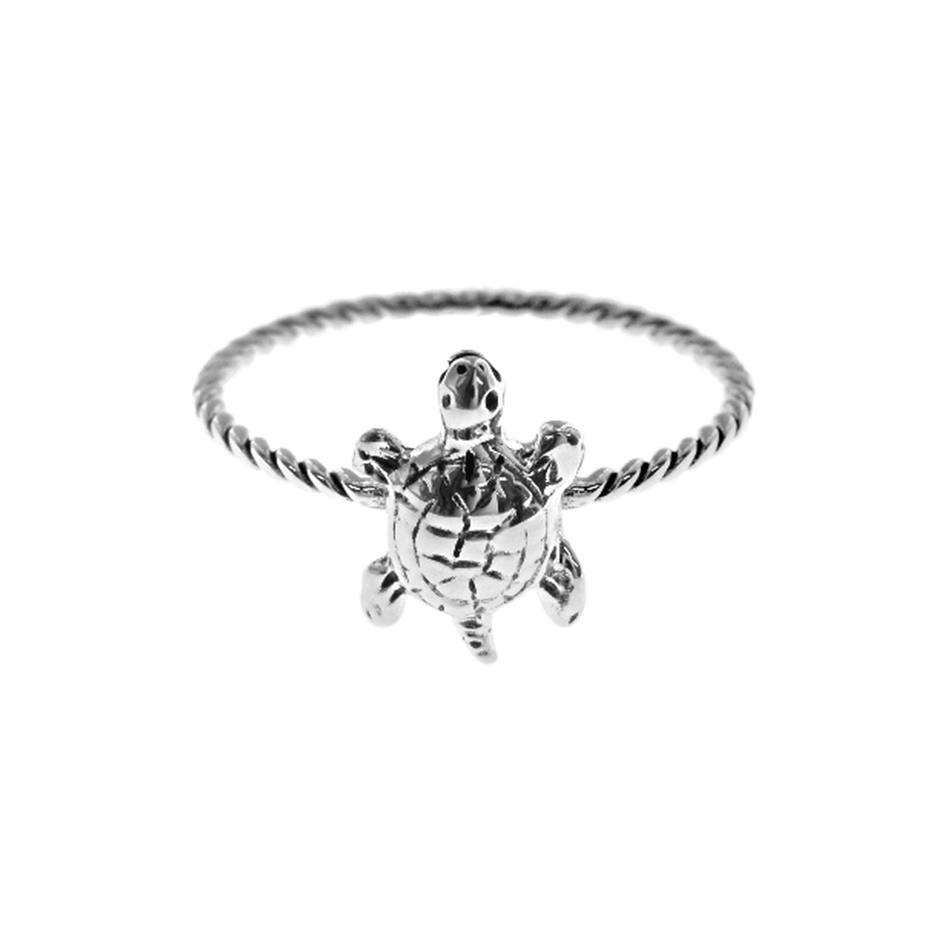Smile tortoise ring