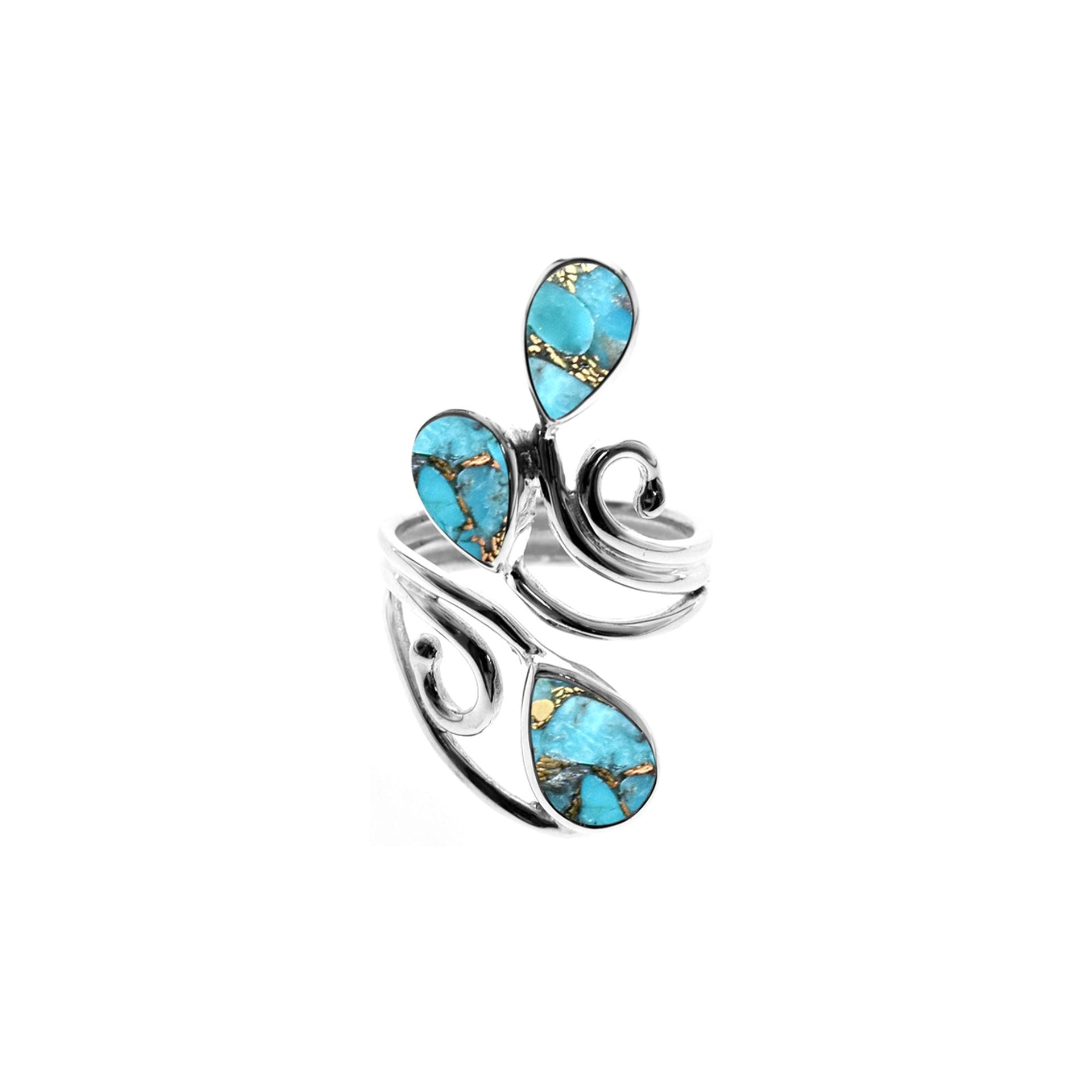 Amy ruby quartz ring with wire overlay