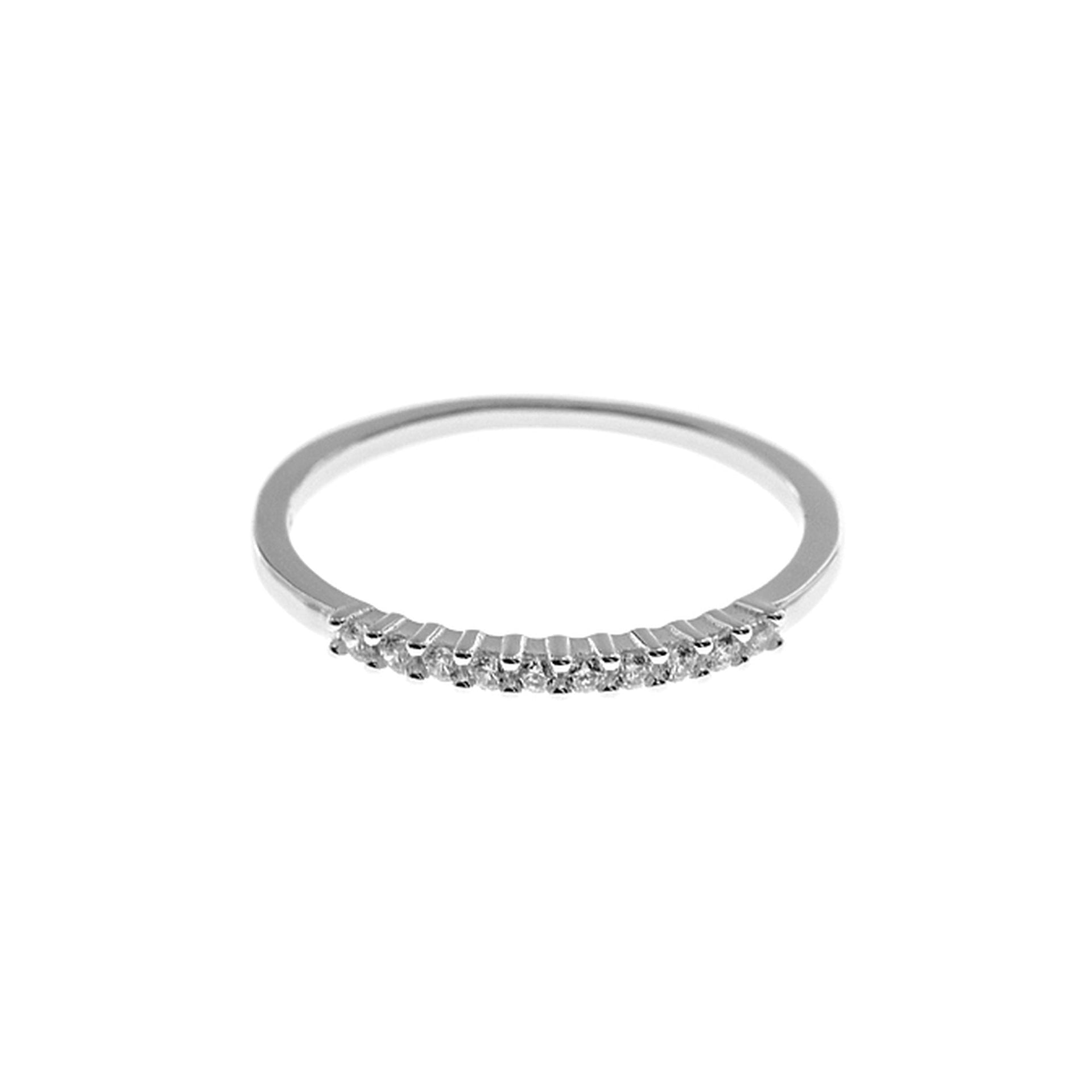 Carrie multi-set CZ band ring
