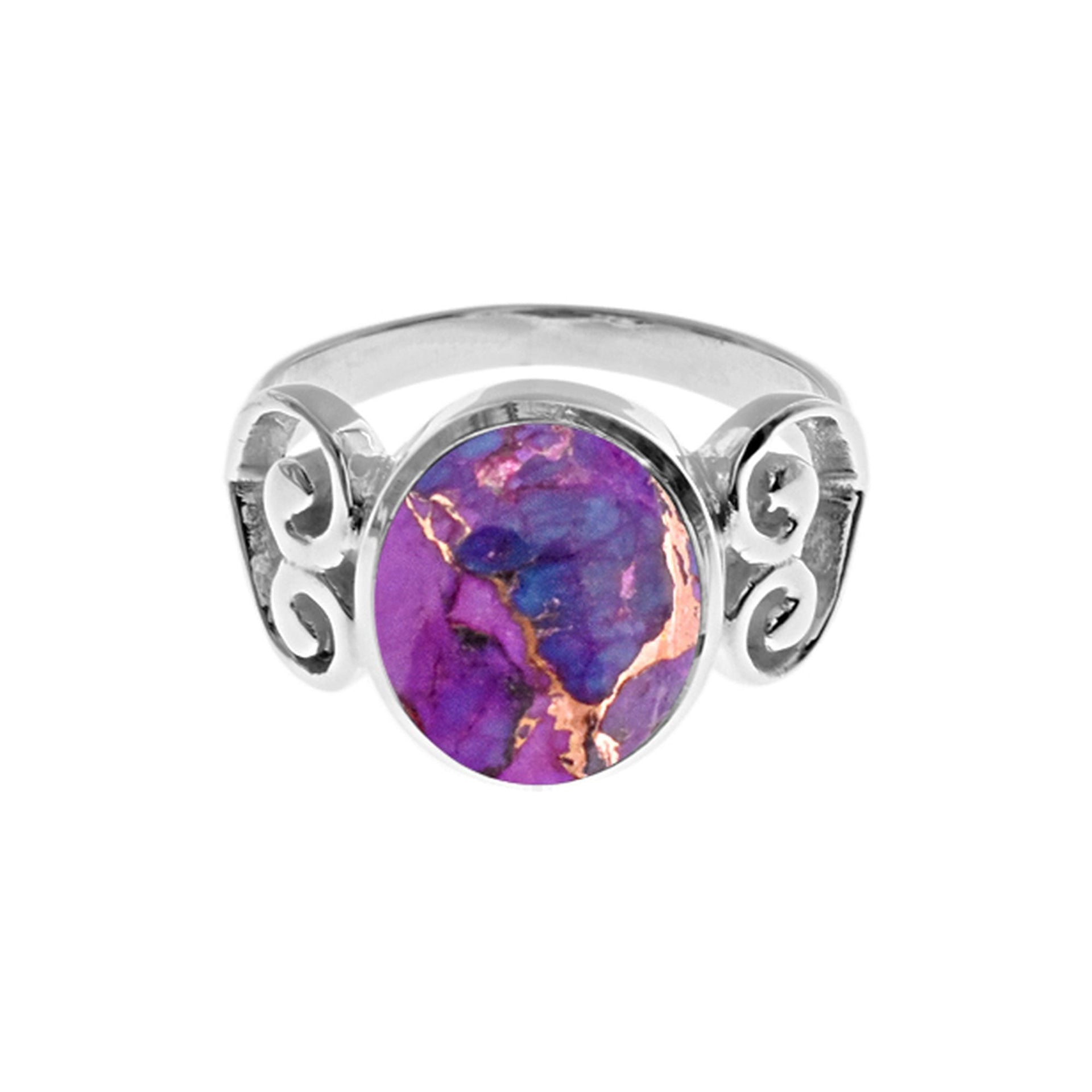 Tilly purple mohave turquoise heart ring