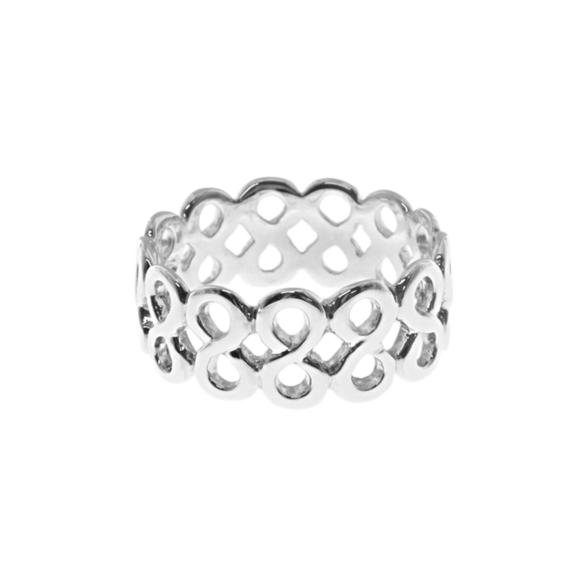 Paige wide infinity ring