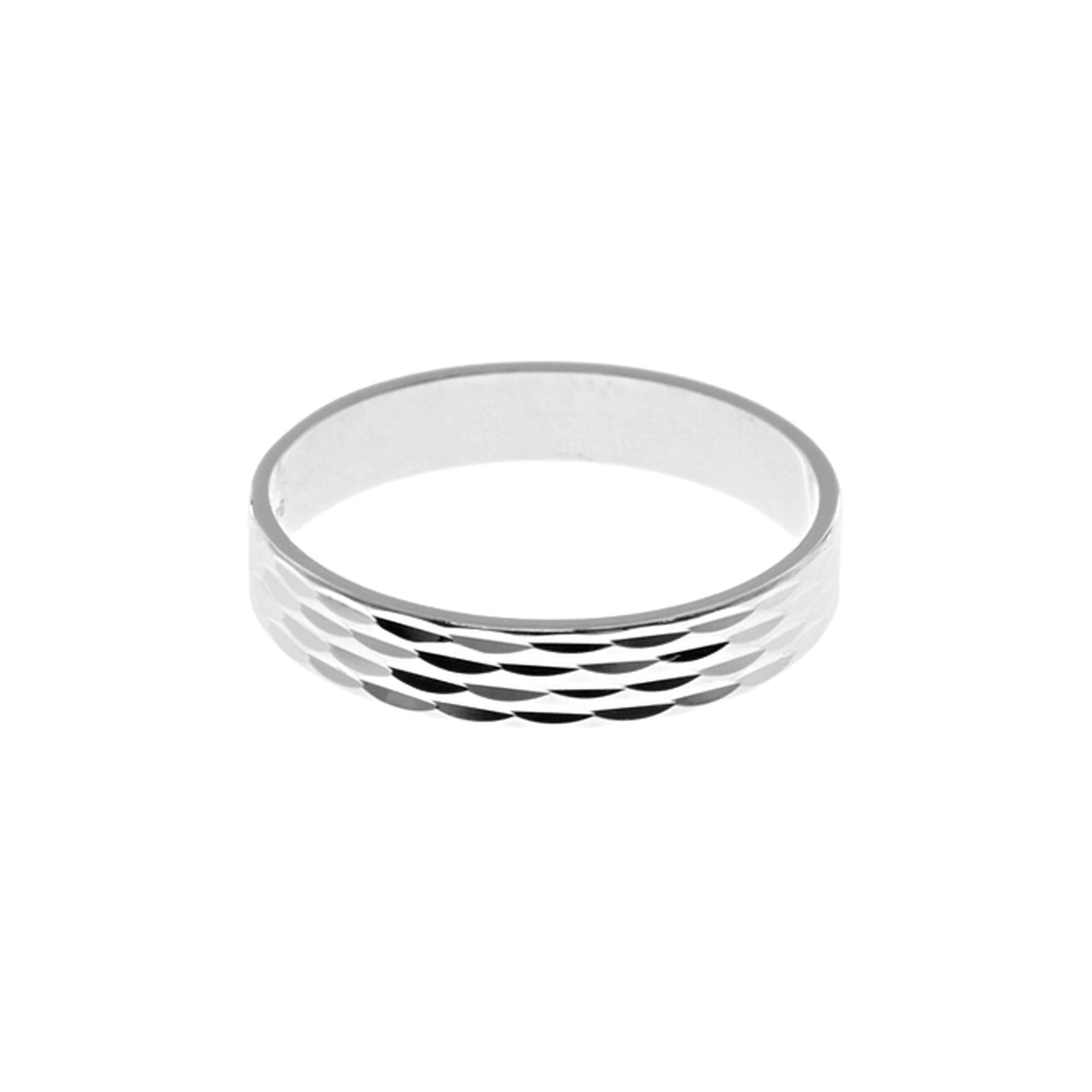 Zoe diamond cut band