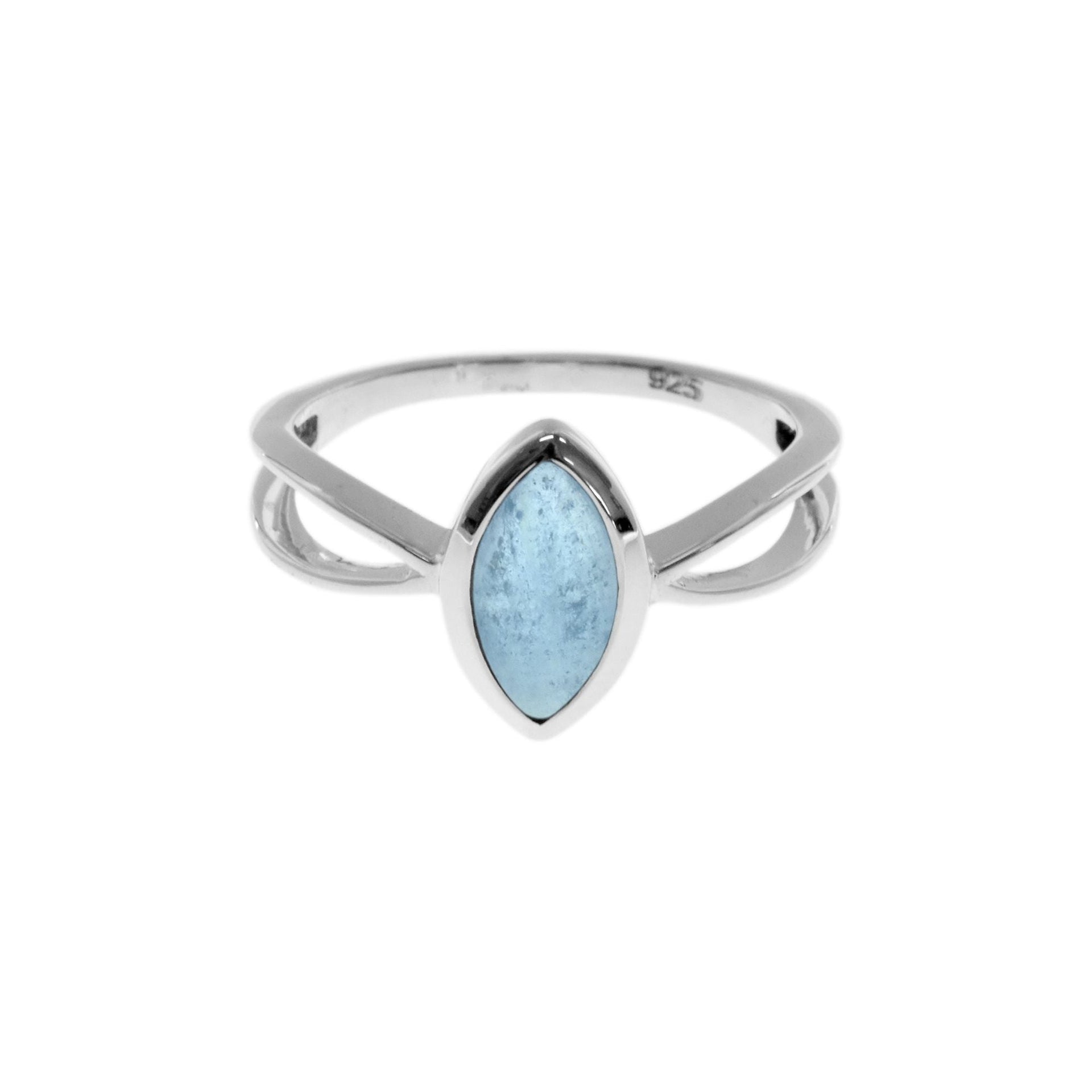 Ivy marquis aquamarine ring