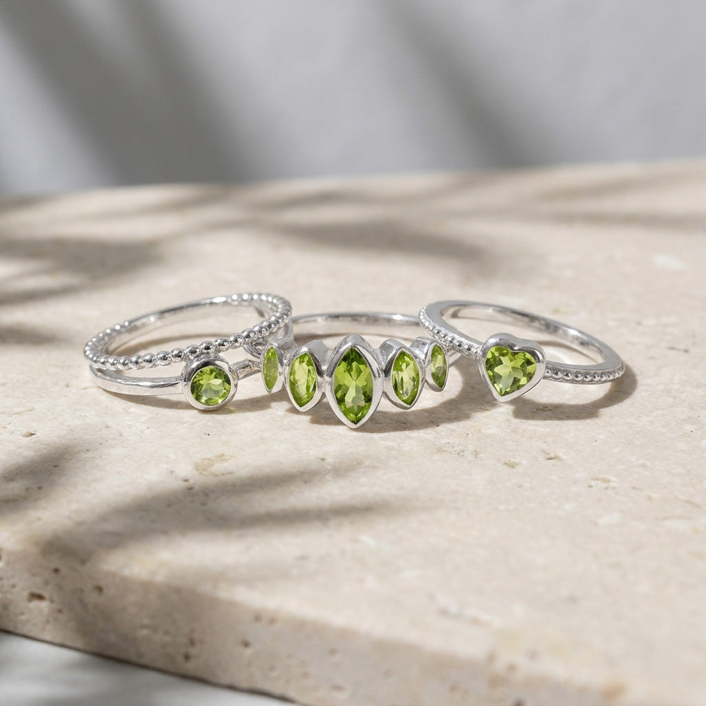 Samira peridot multi marquis ring