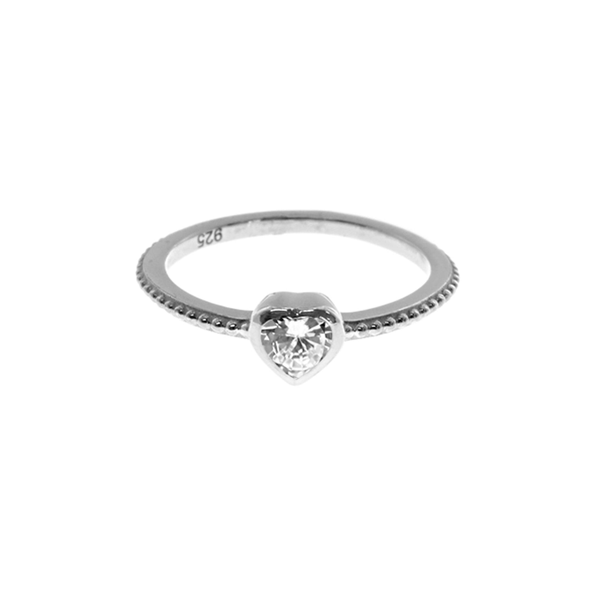 Kenzie heart rope ring