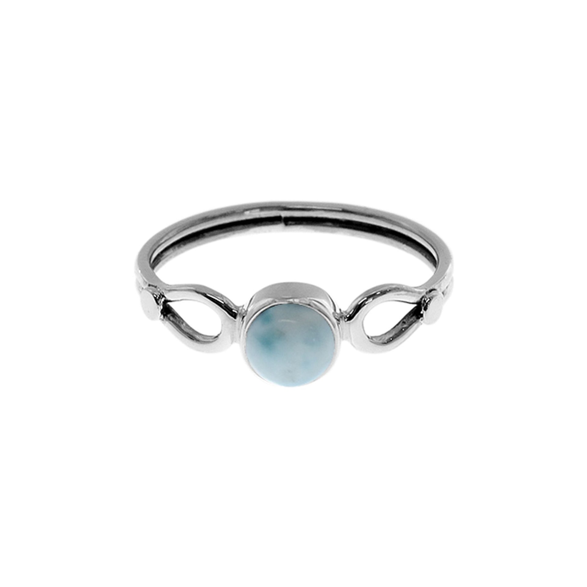 Betsy looped larimar ring