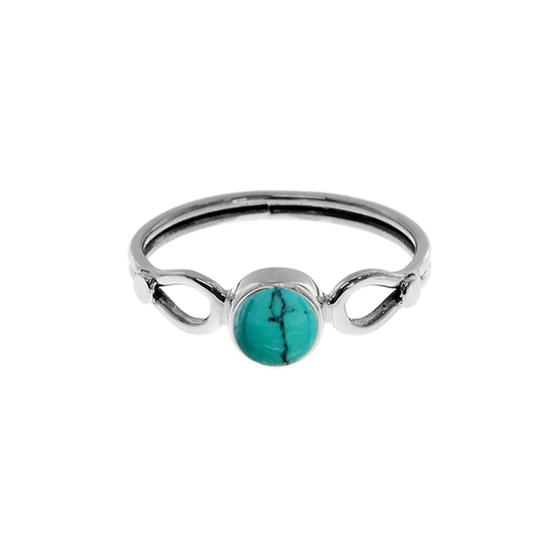 Betsy looped turquoise ring