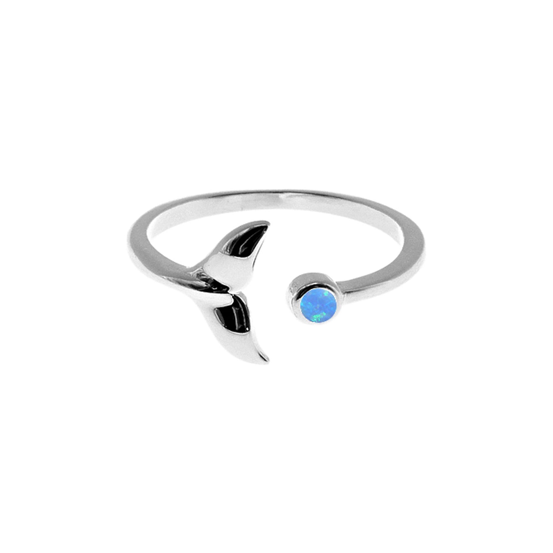 Sasha whale tail adjustable ring