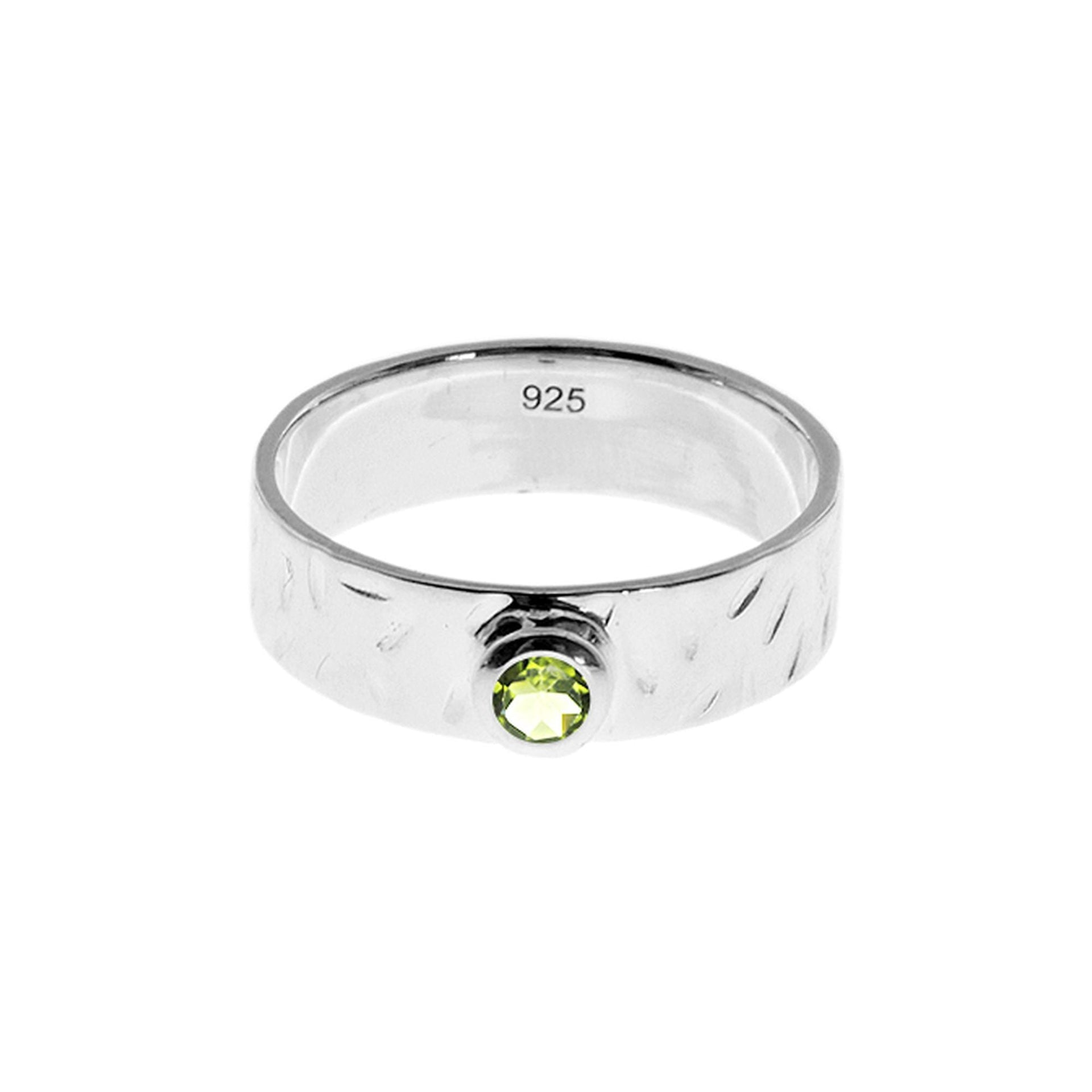 Lexi peridot band ring