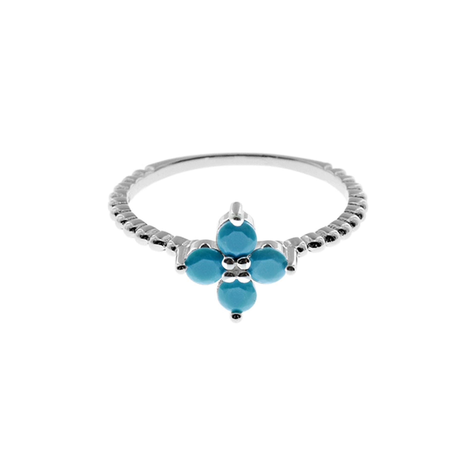 Bethan turquoise cluster ring