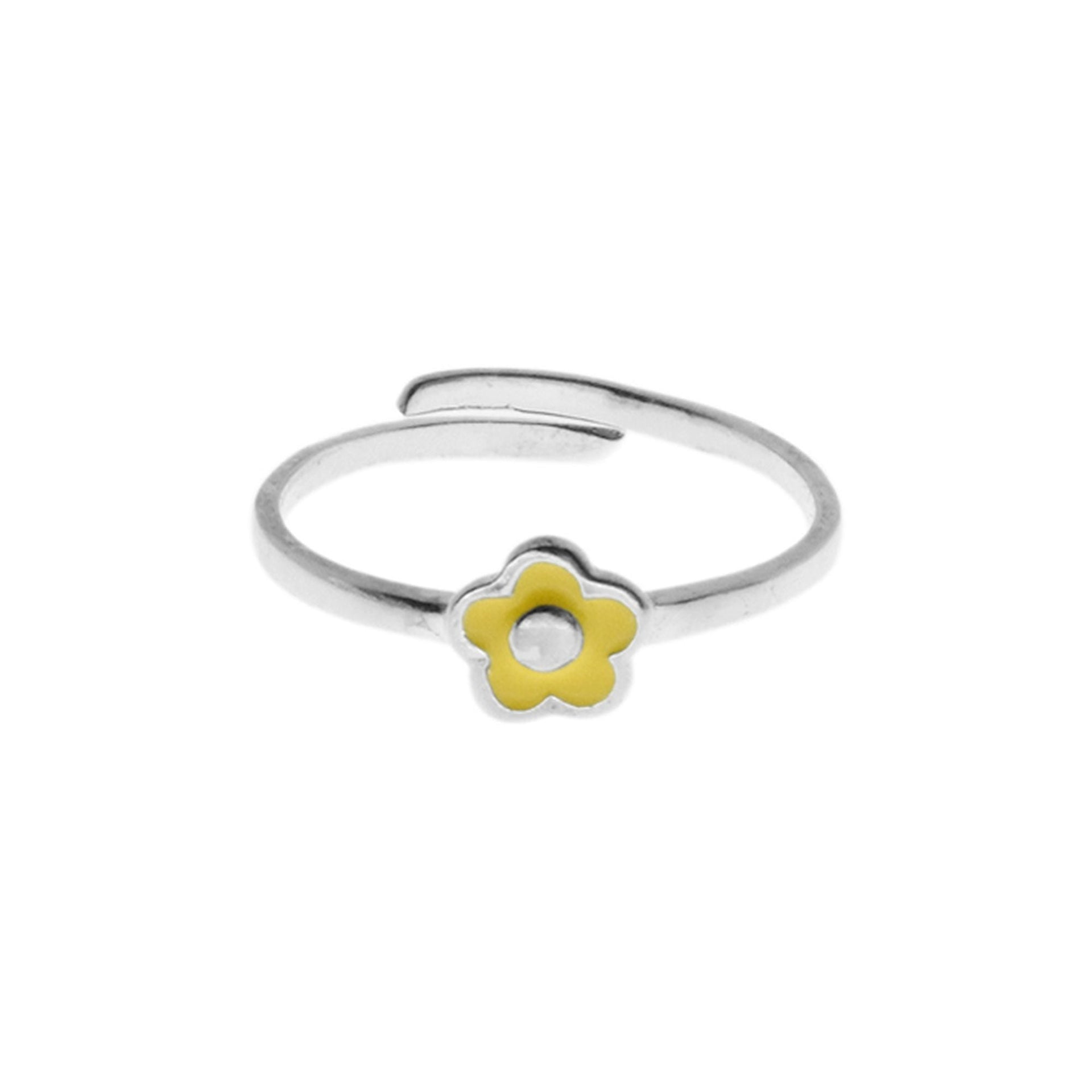 Poppy  yellow flower ring