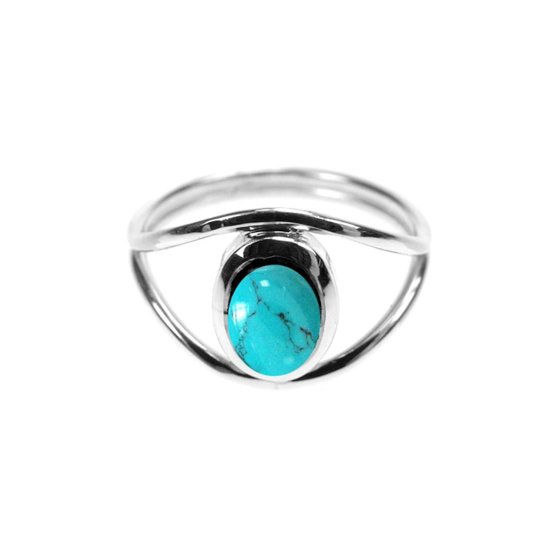 Amy turquoise open shoulder ring