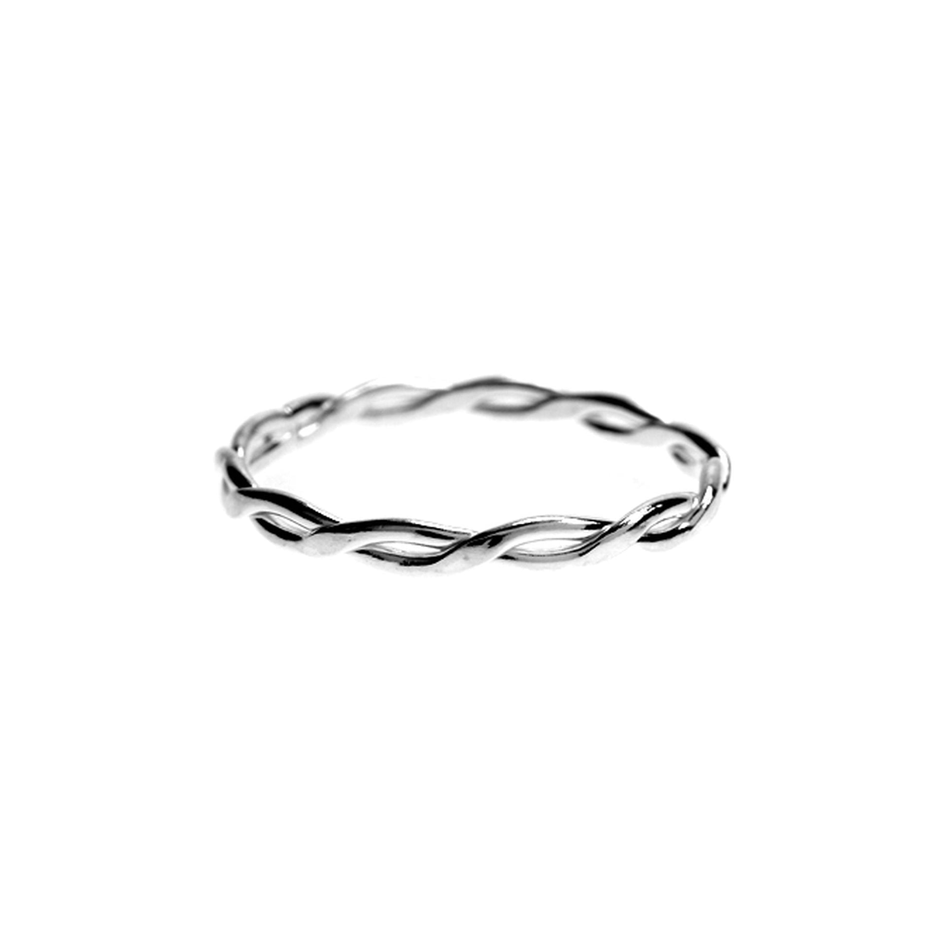 Phoebe fine woven band ring