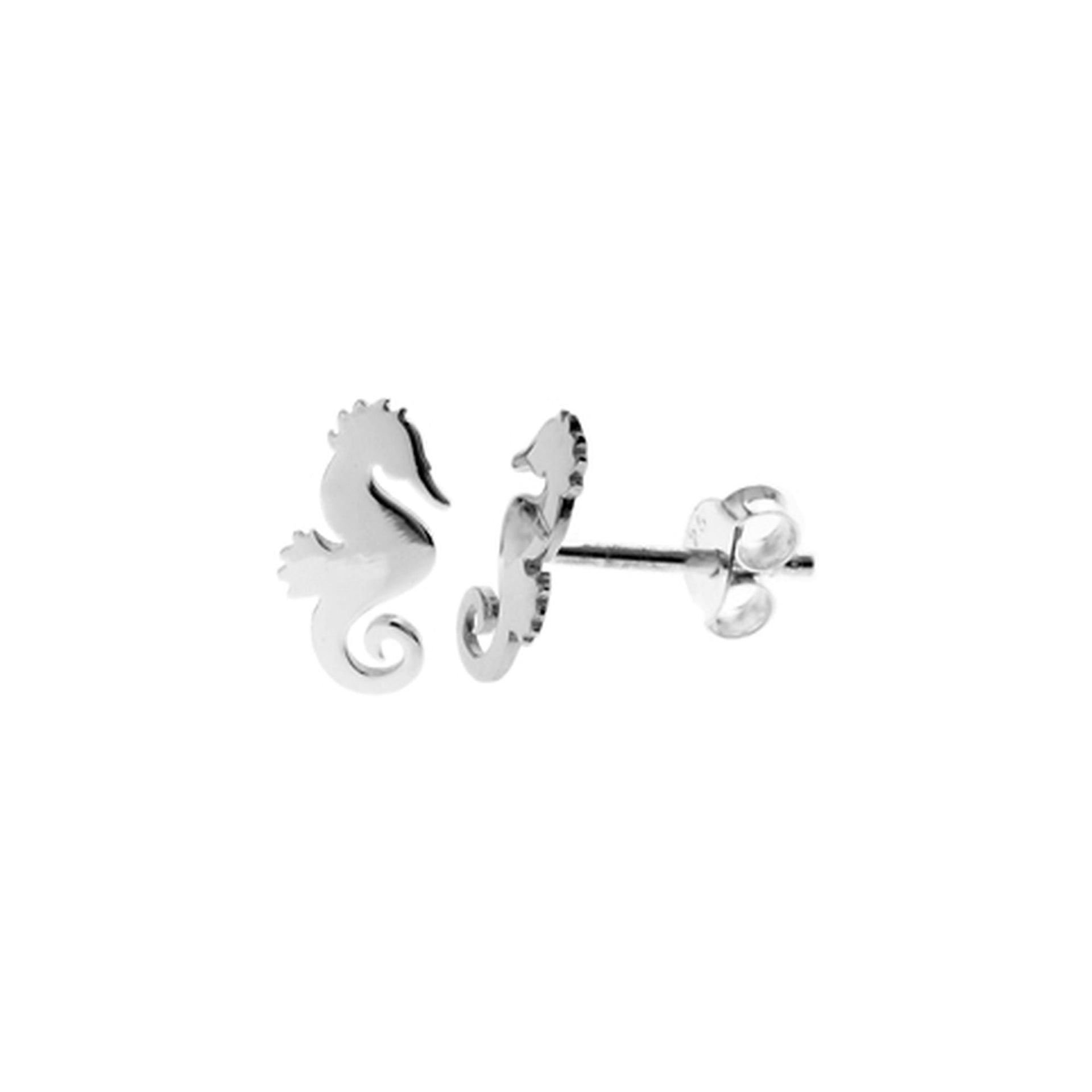 Mila flat seahorse studs