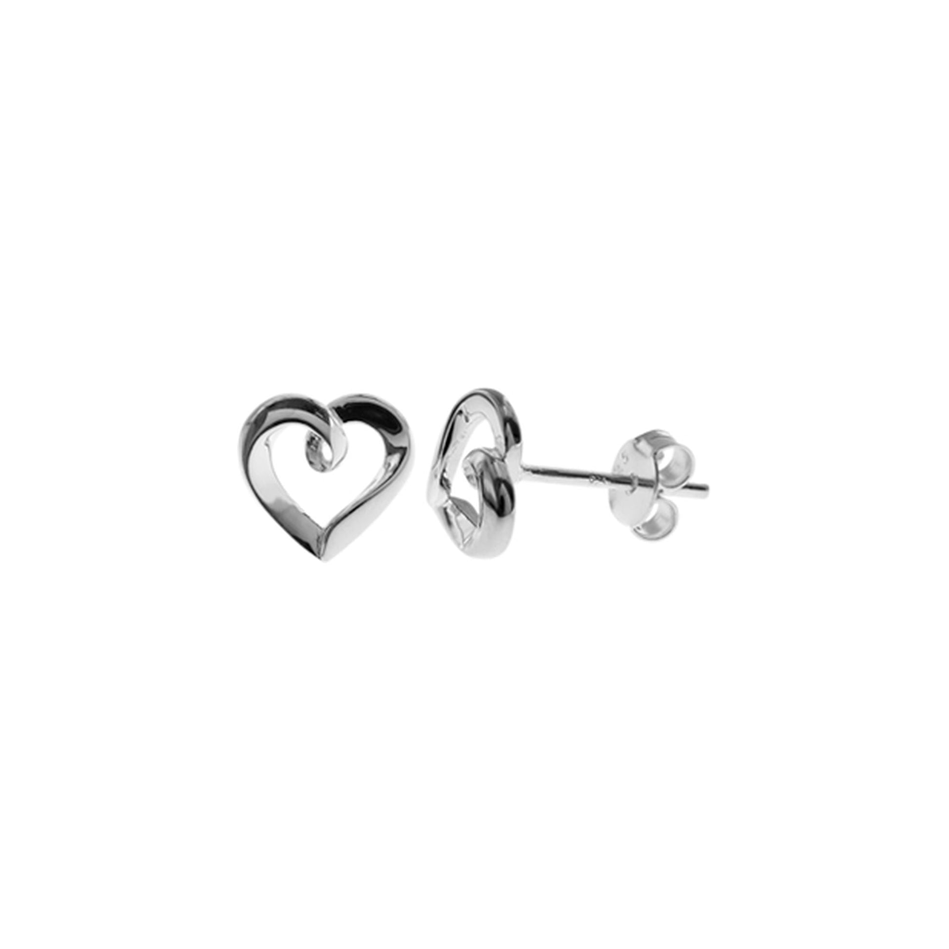 Matilda looped 3D heart studs
