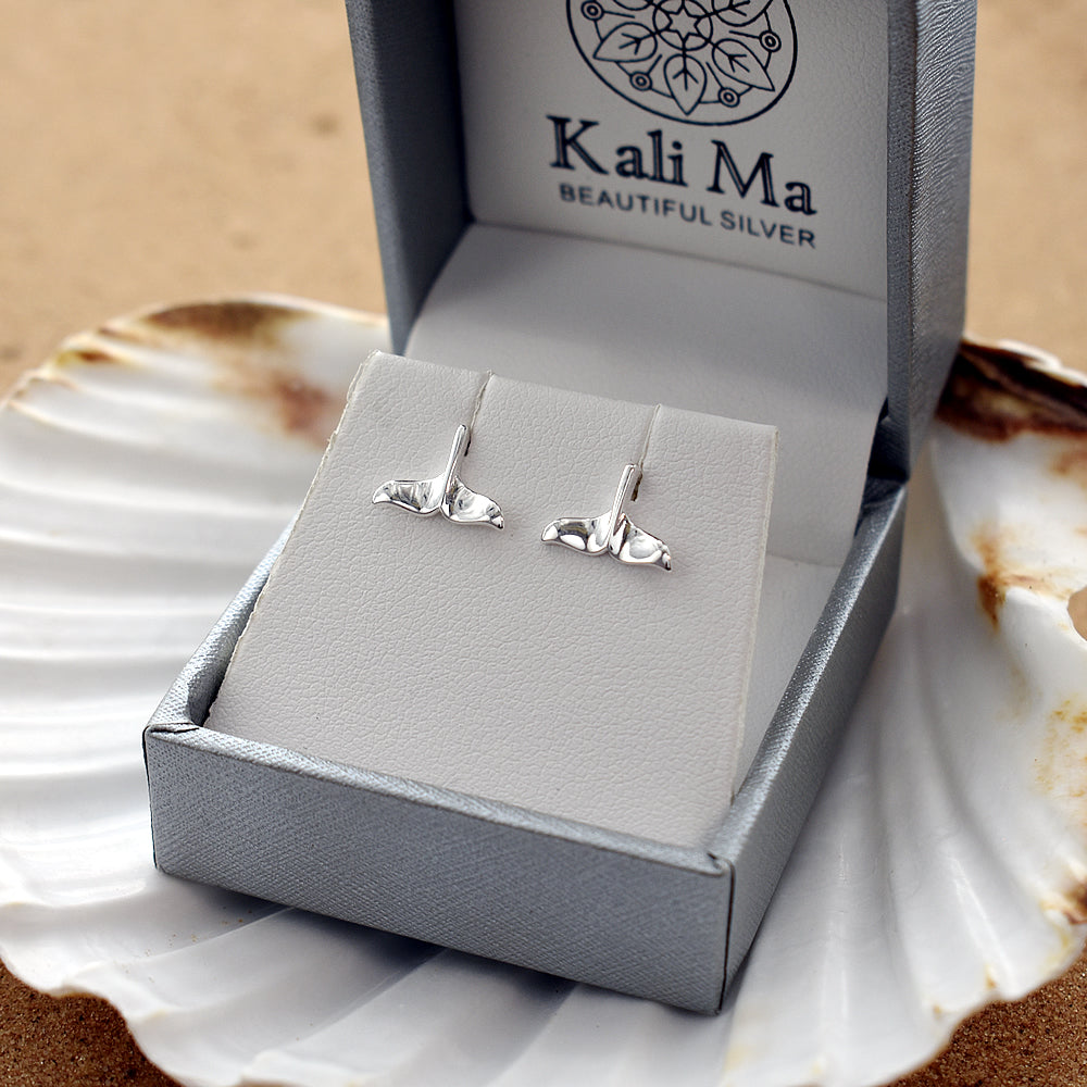 Mila whale tail studs