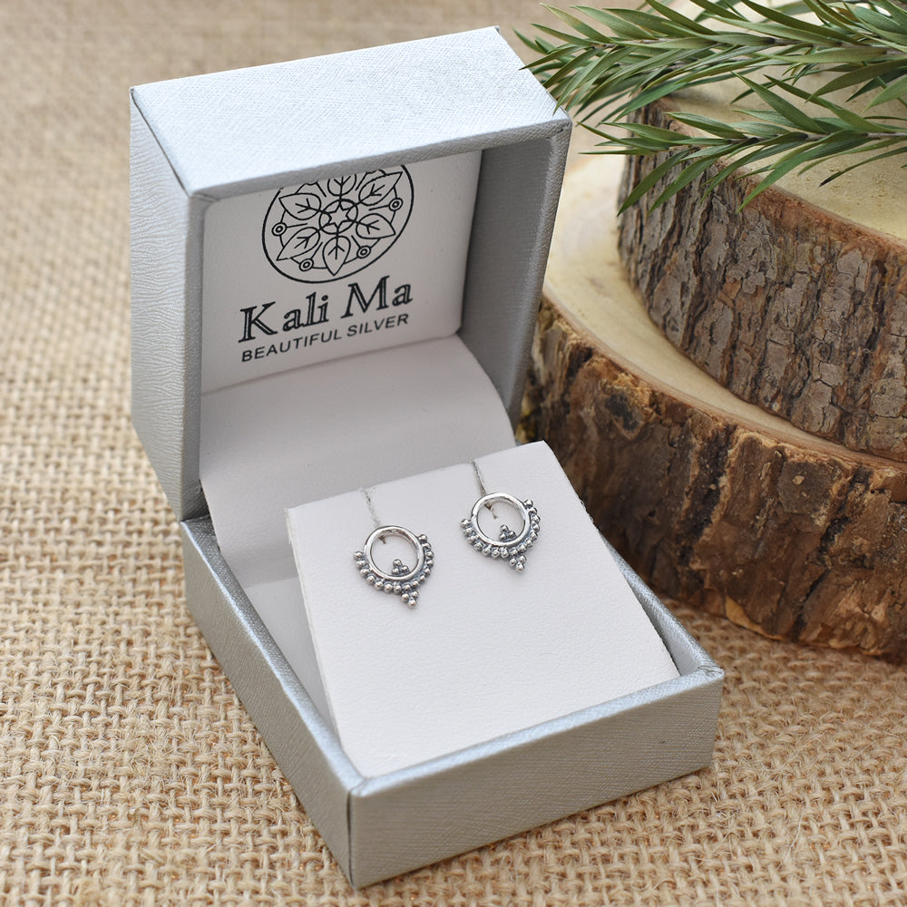 Catalina tribal open ring studs