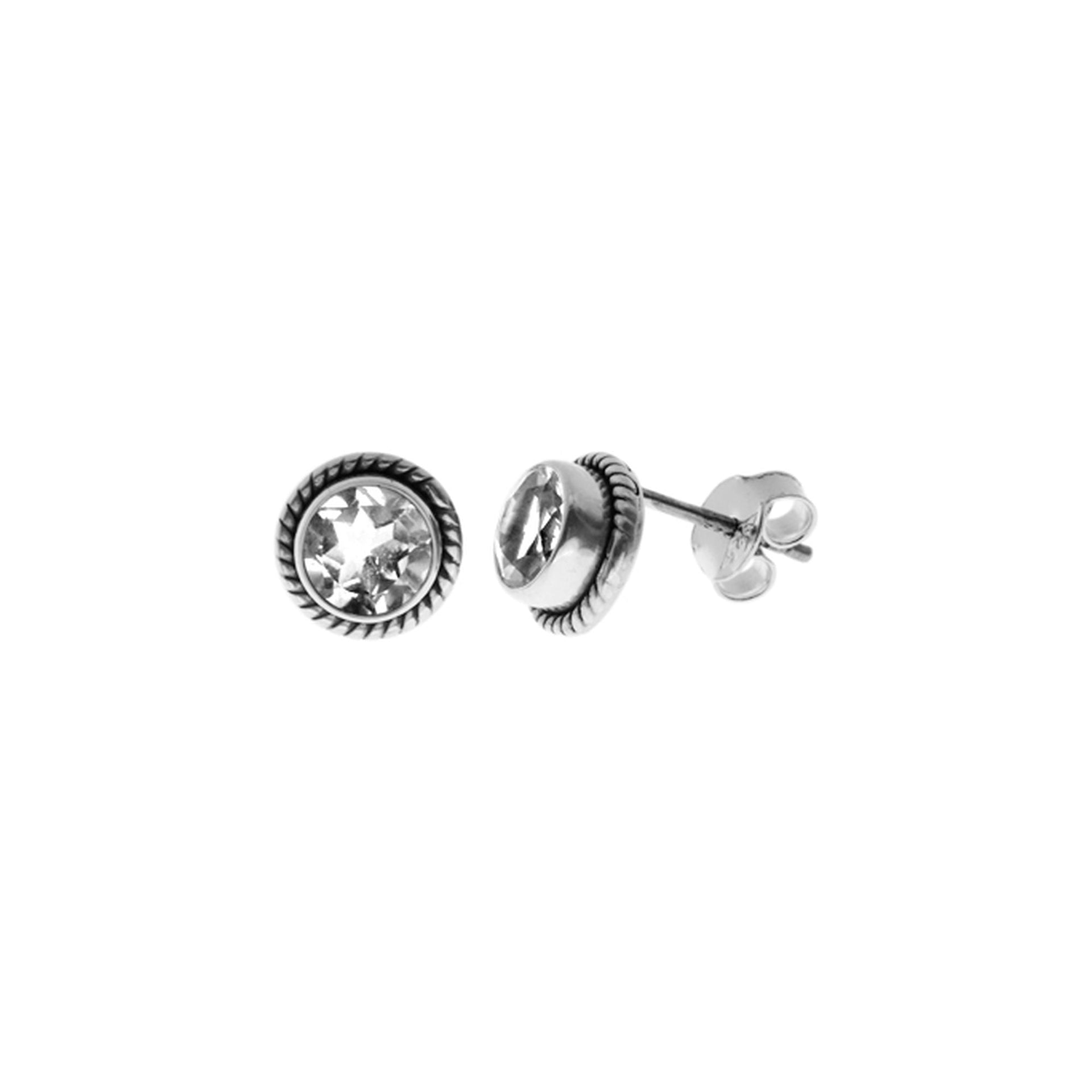 Samira rope surround quartz studs