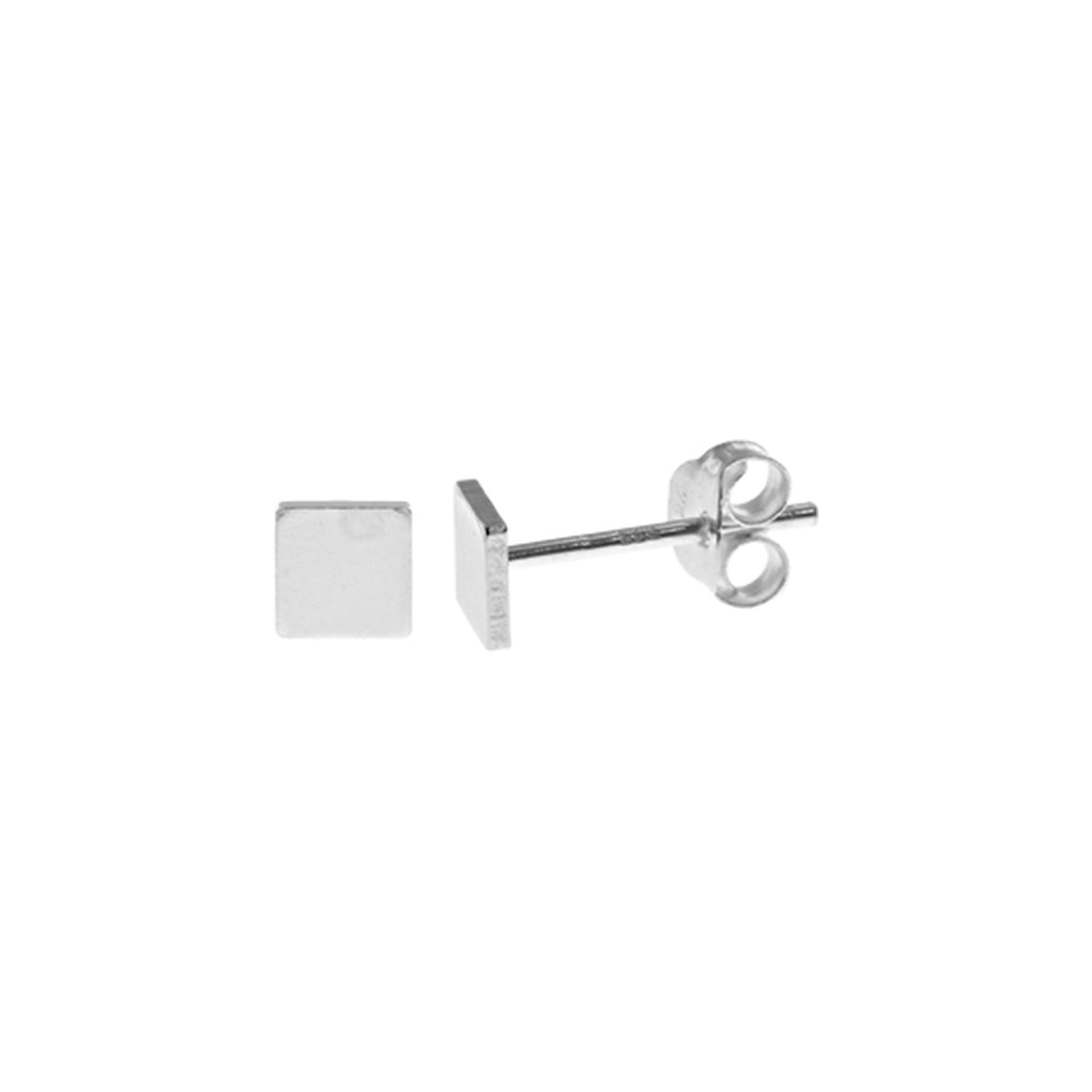 Smile simple square studs