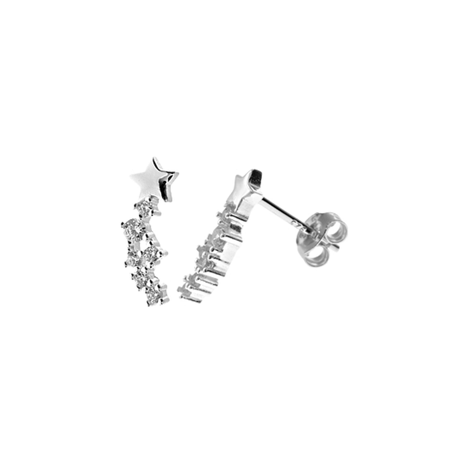 Carrie fanned star trail CZ studs