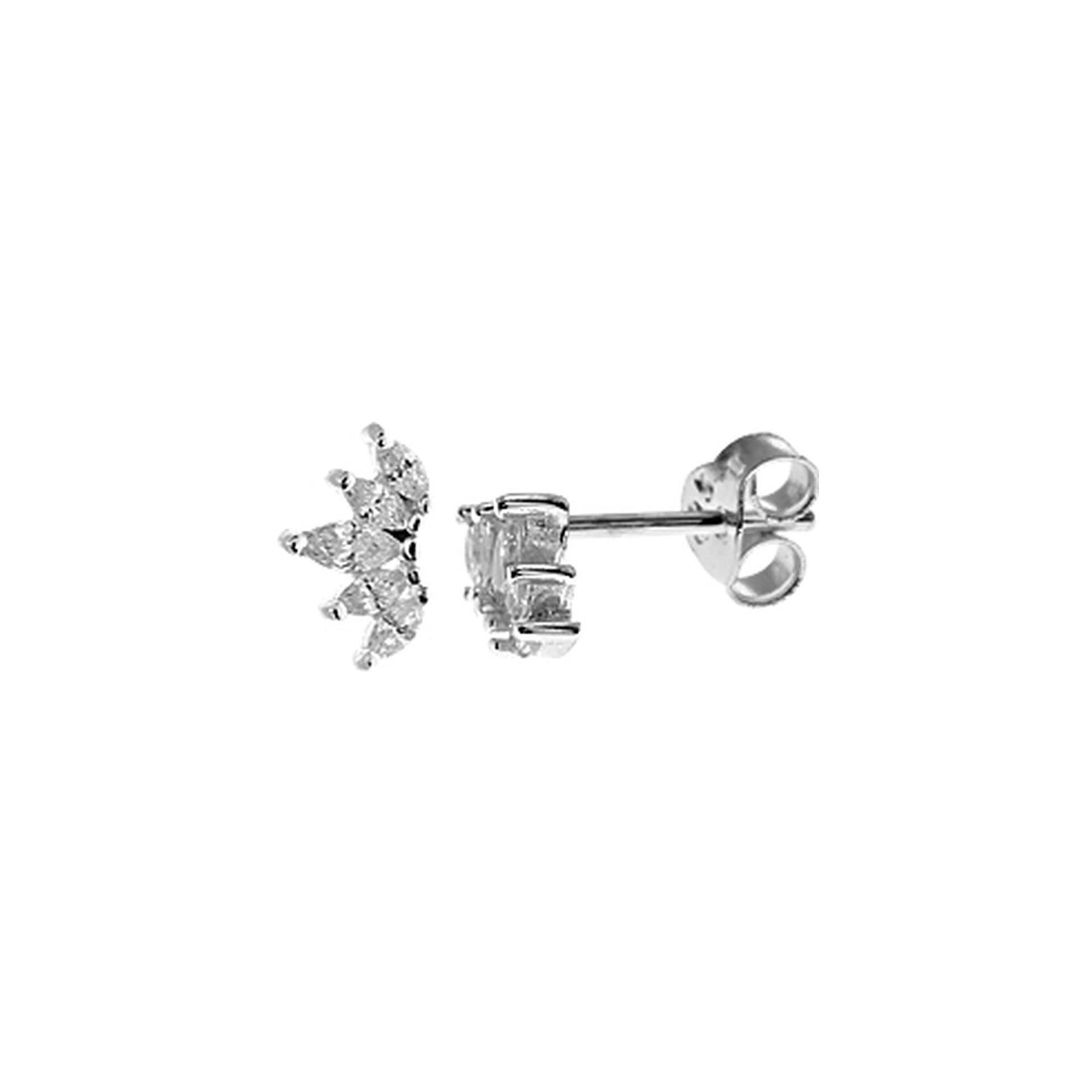Davina fanned CZ studs