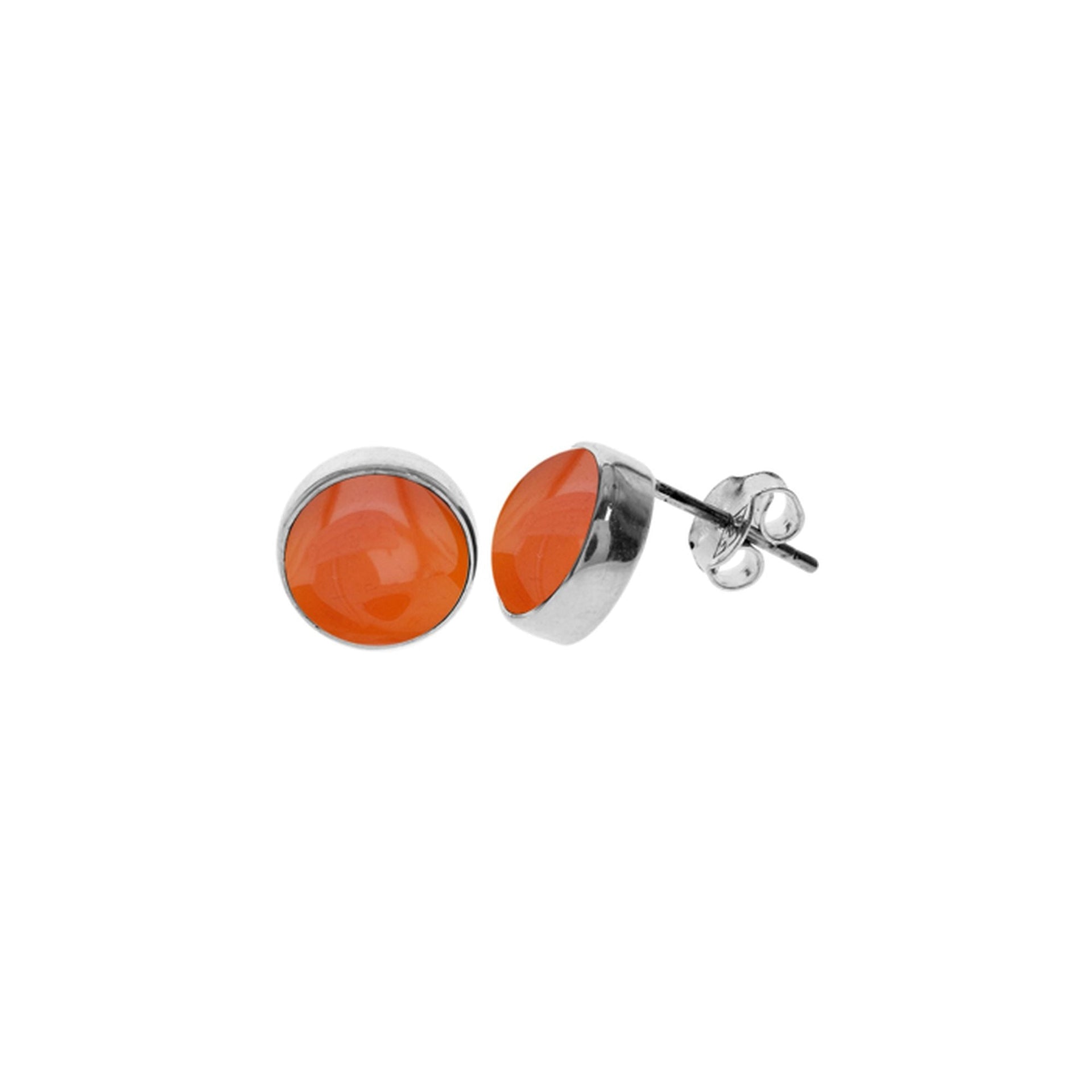 Samira carnelian large round studs