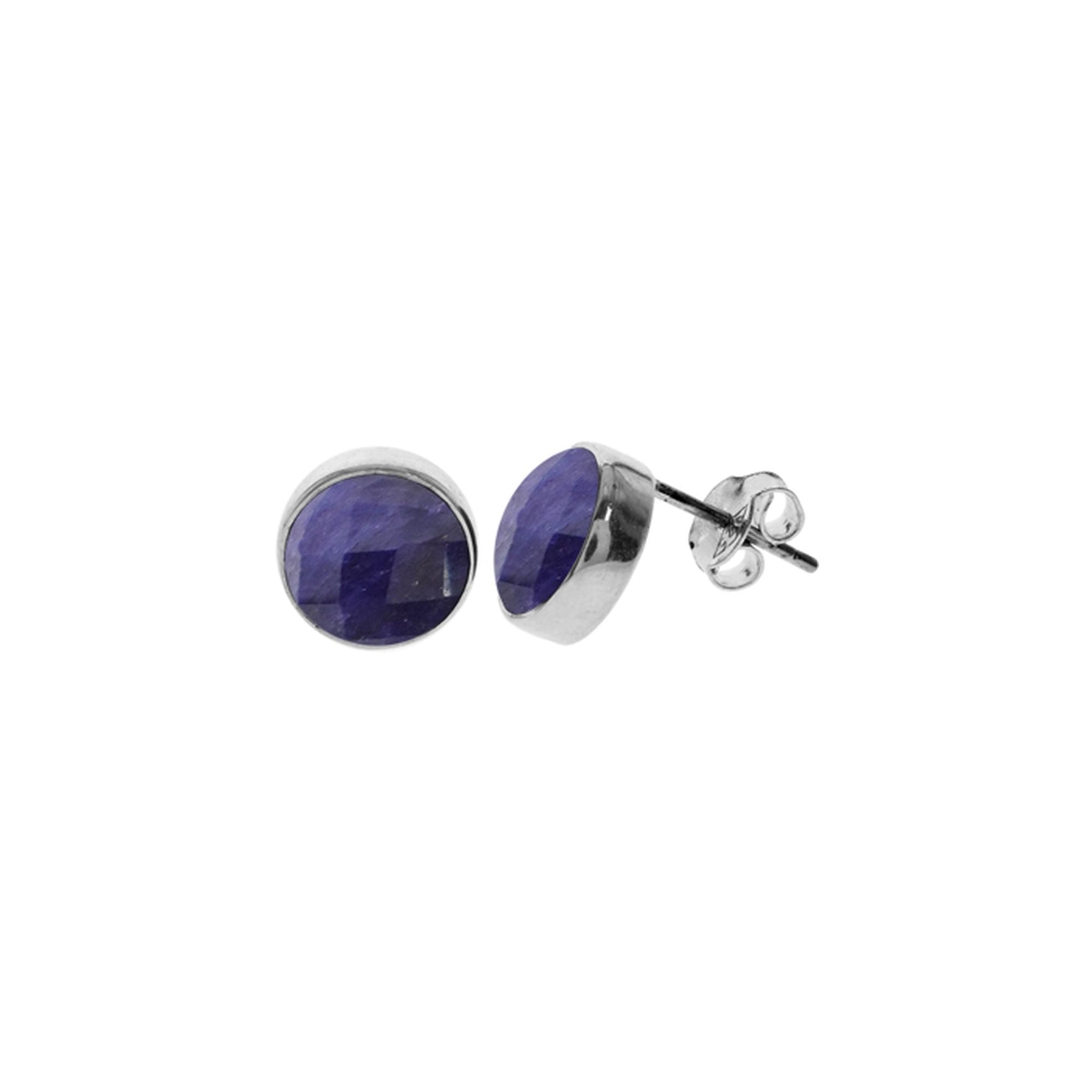 Samira sapphire quartz large round studs