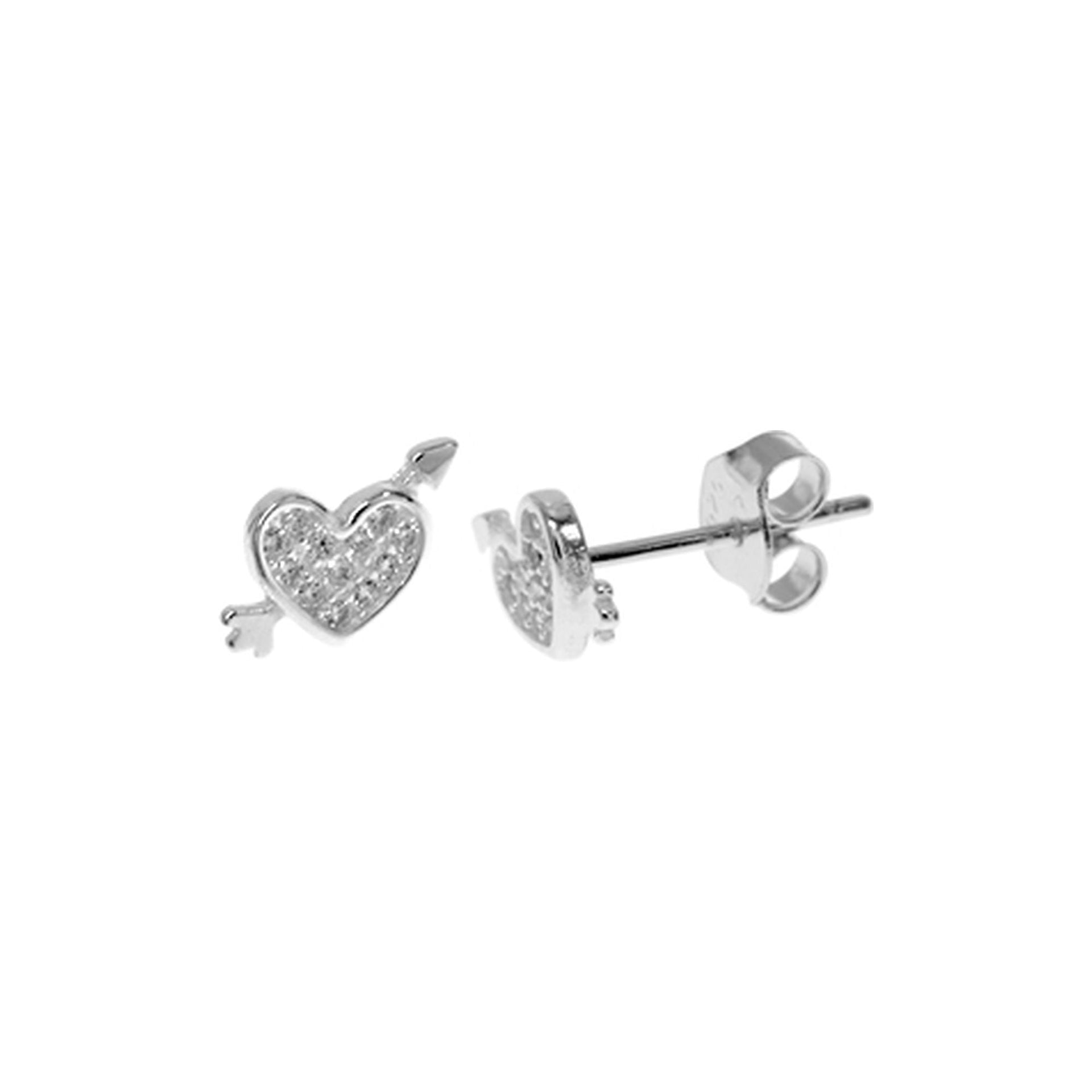 Mariah cupid's arrow CZ studs