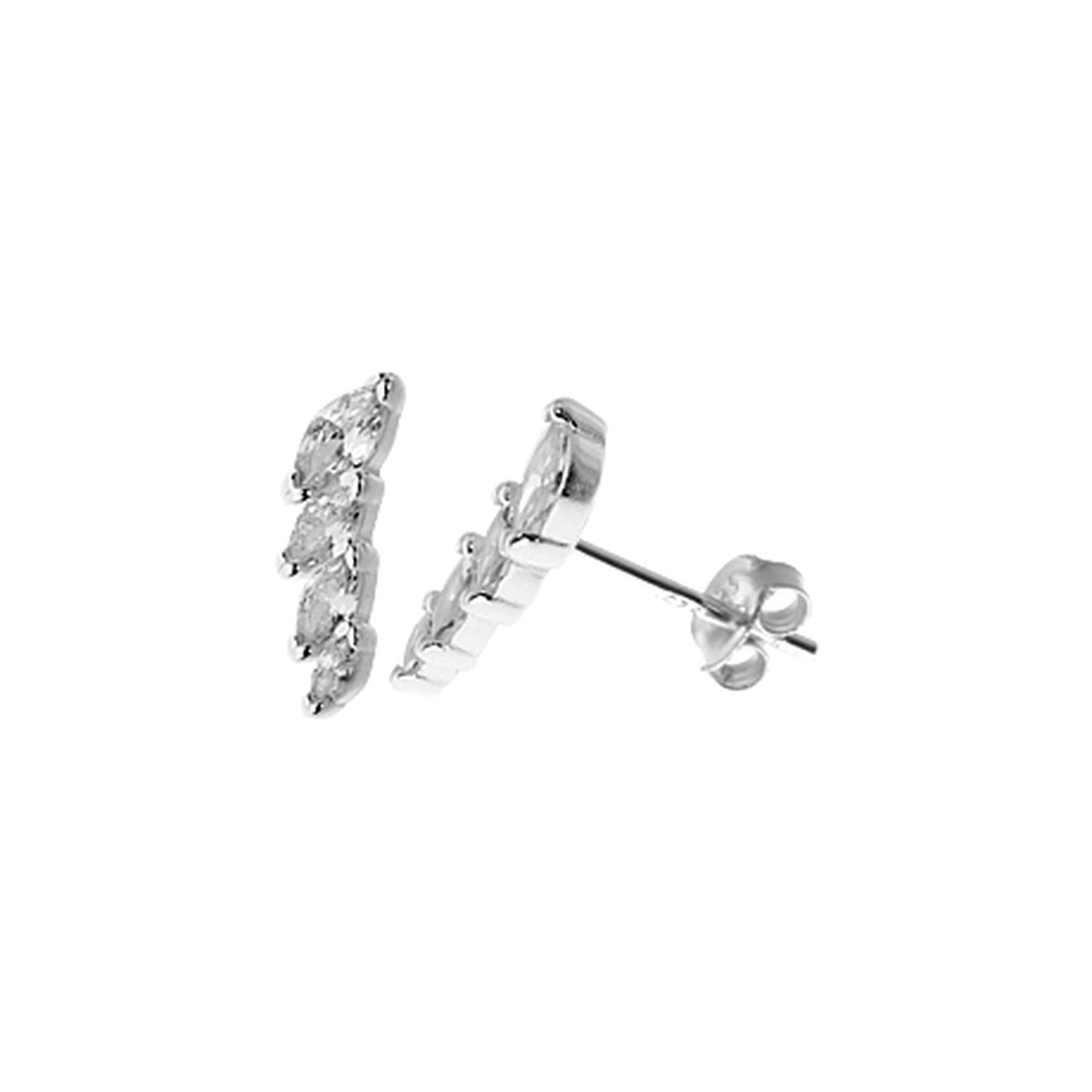 Kenzie graduated quartet of CZ marquis' studs