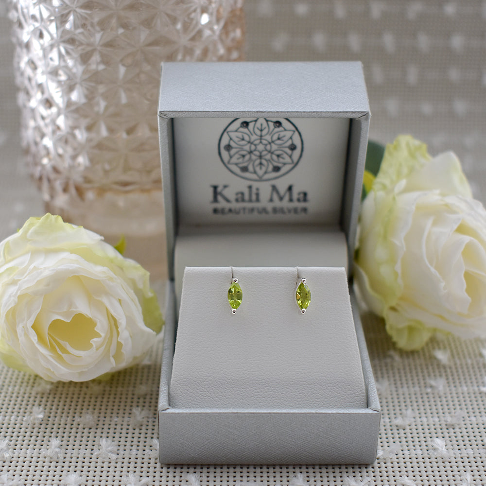 Kara marquis peridot studs