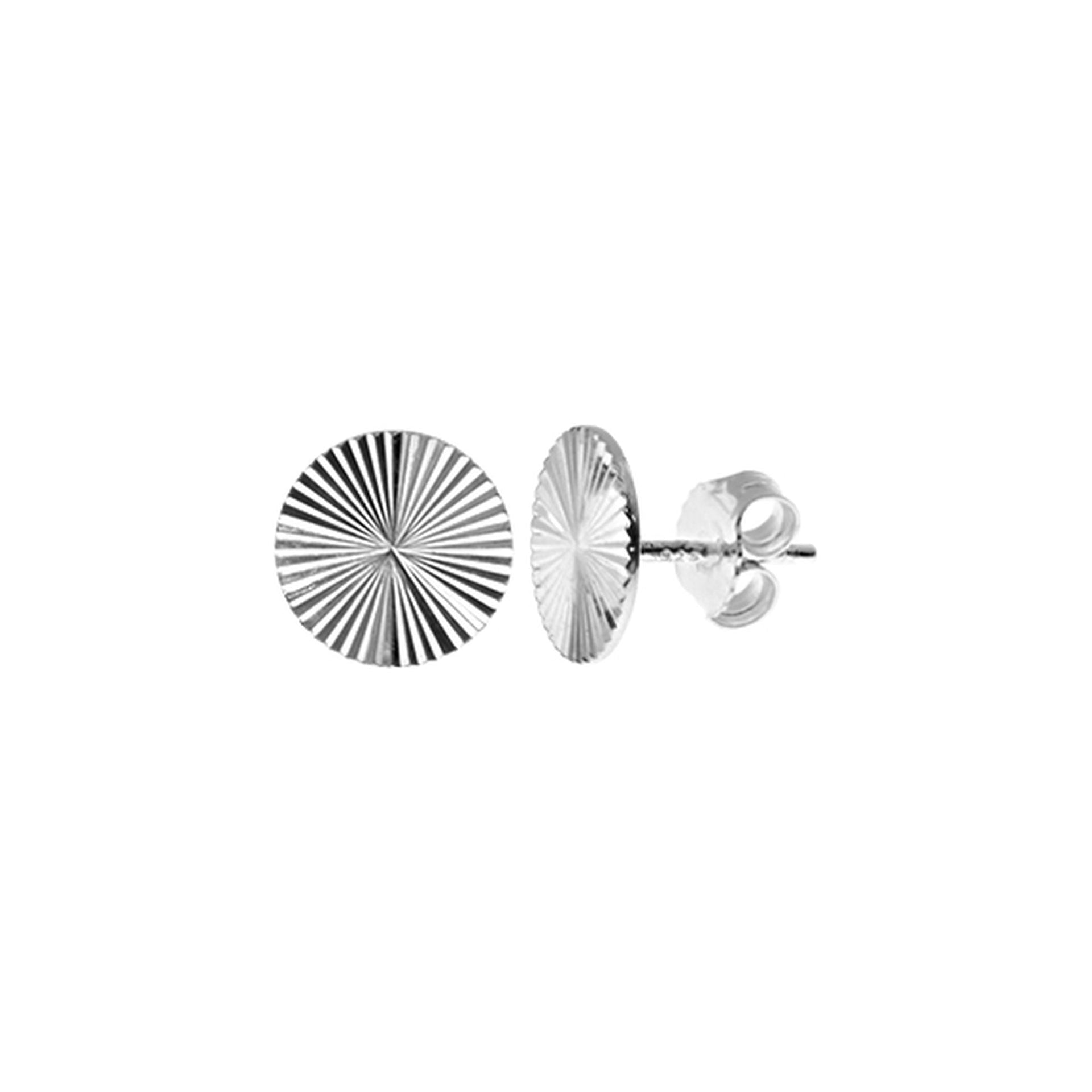 Zoe starburst disc studs