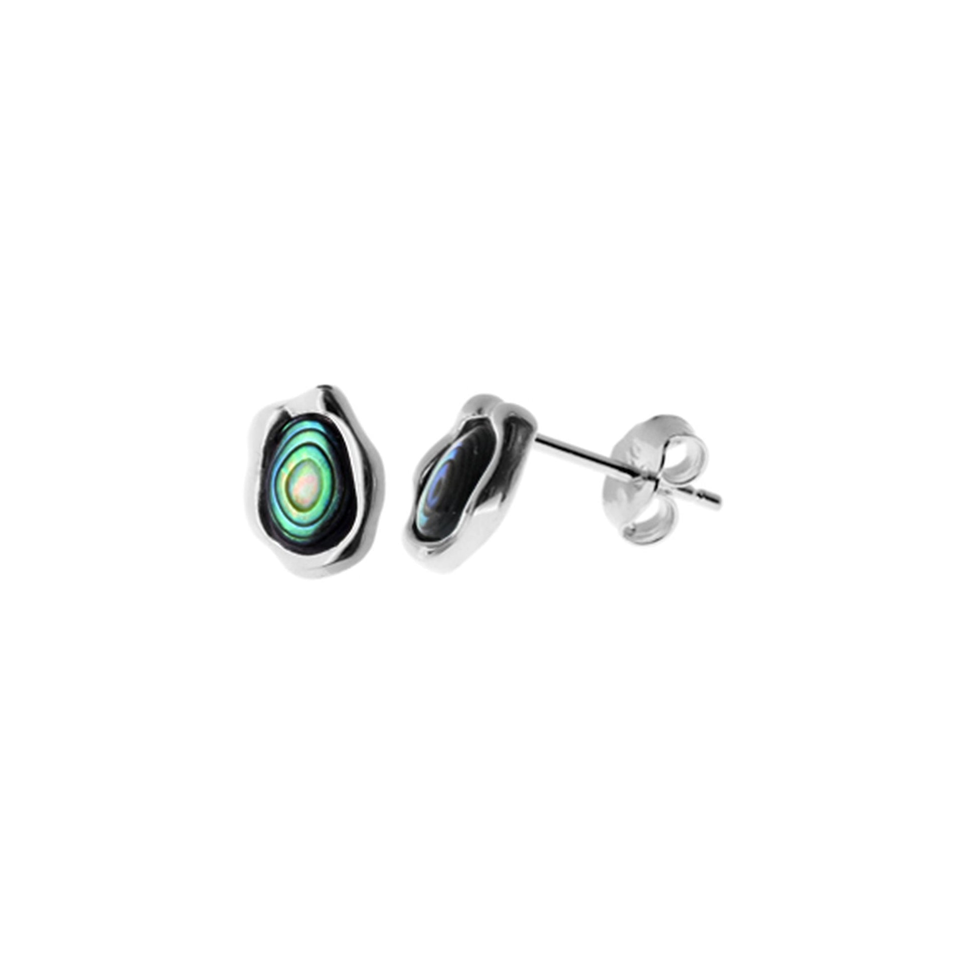 Bronwen organic paua shell studs