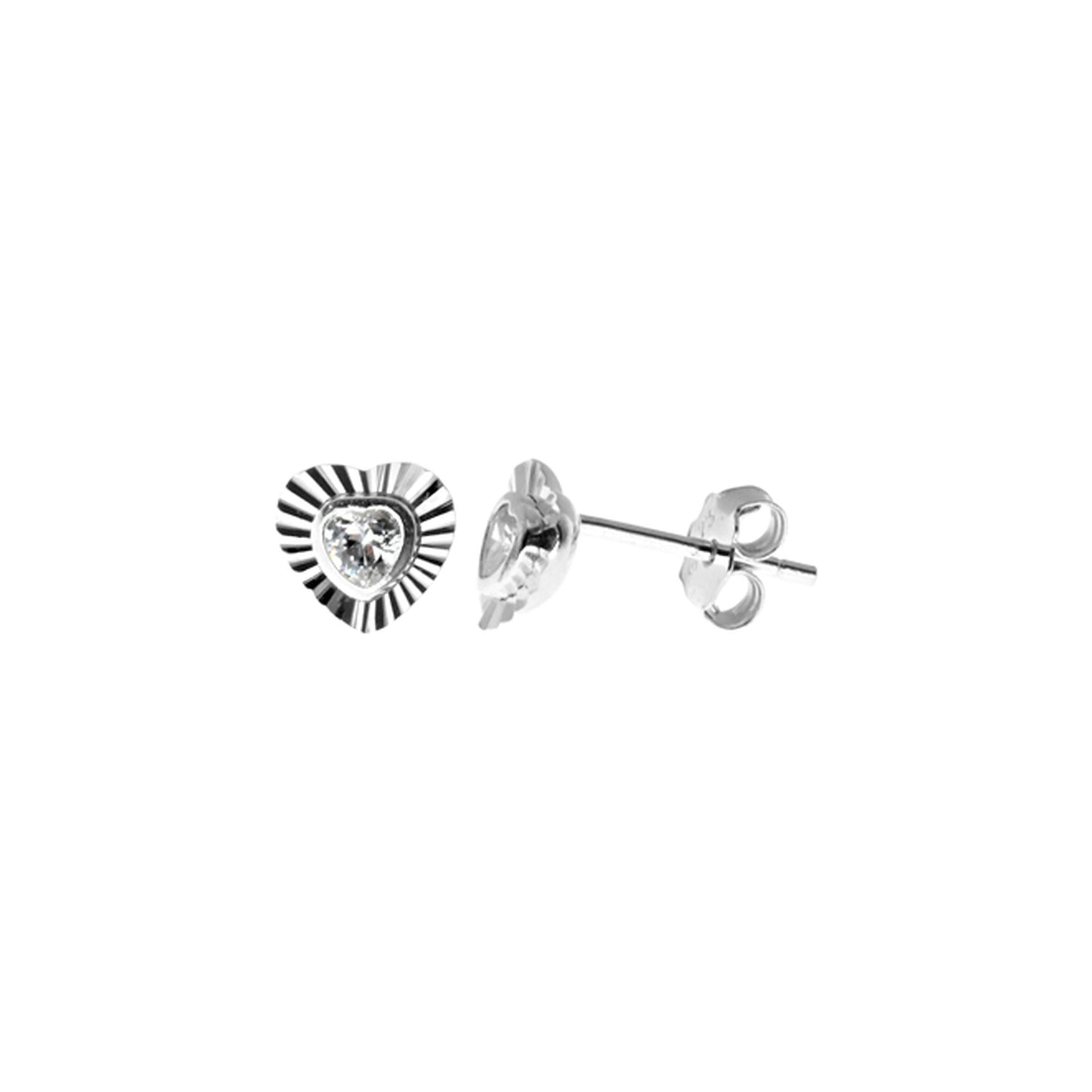 Kenzie dazzle heart studs