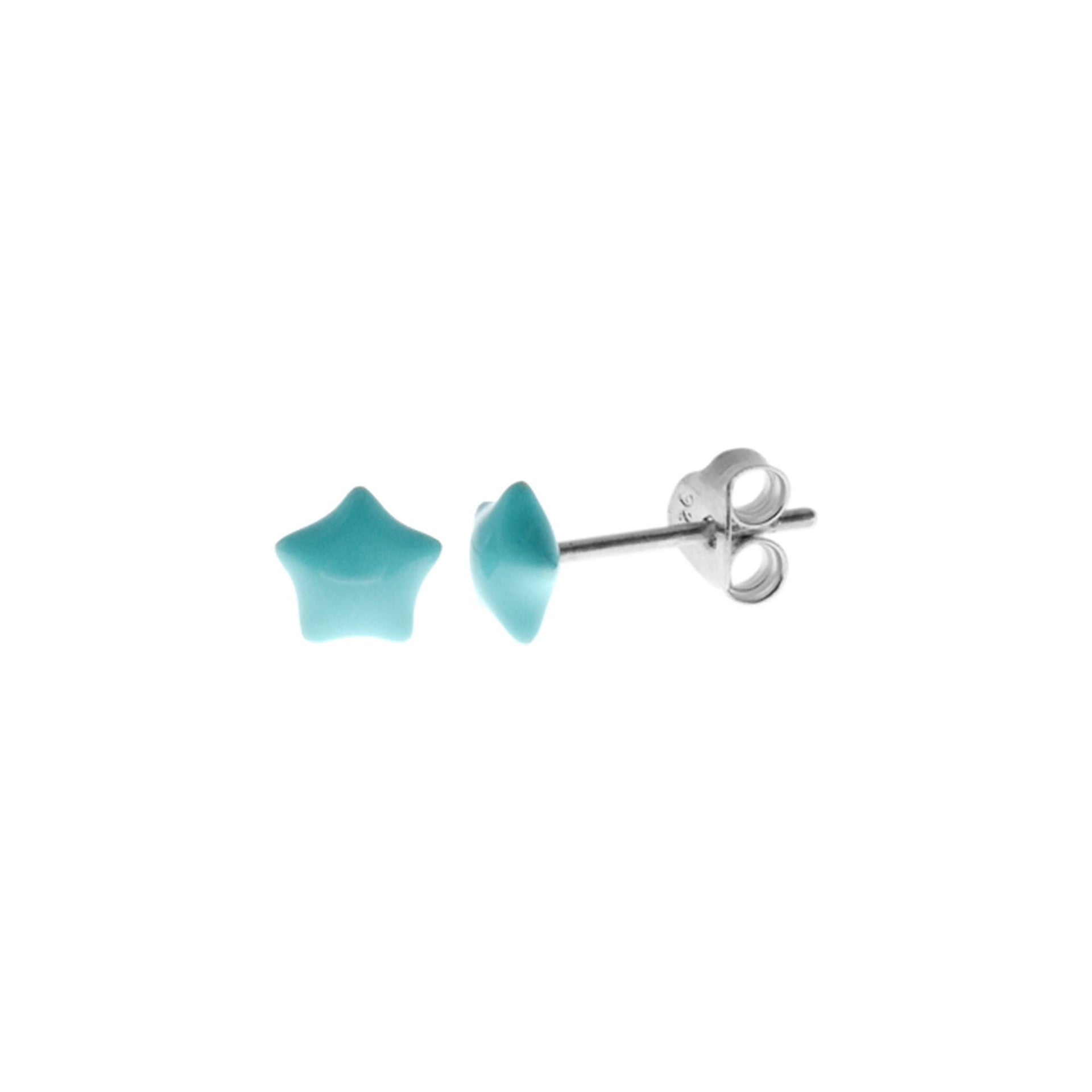 Poppy blue star studs