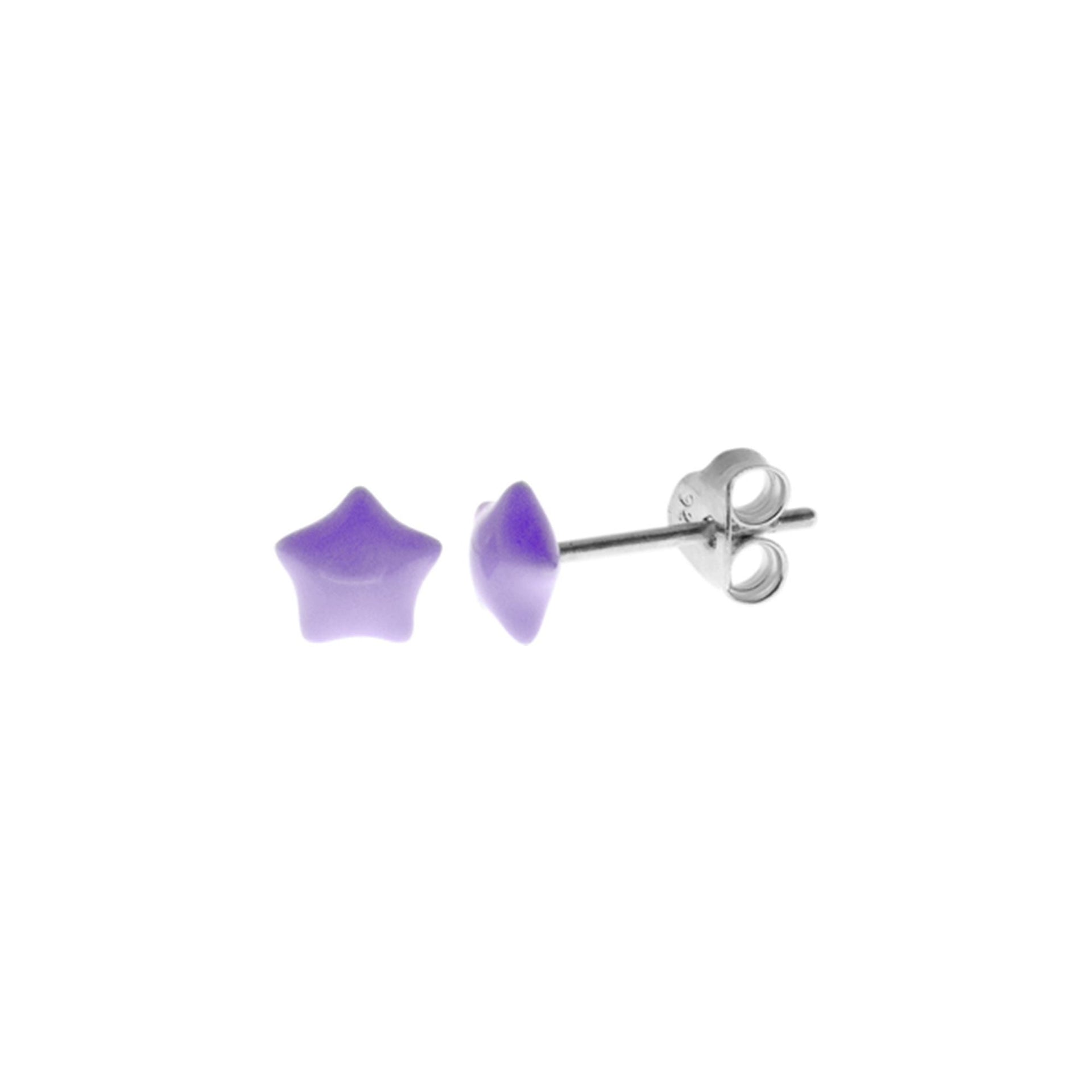 Poppy purple star studs