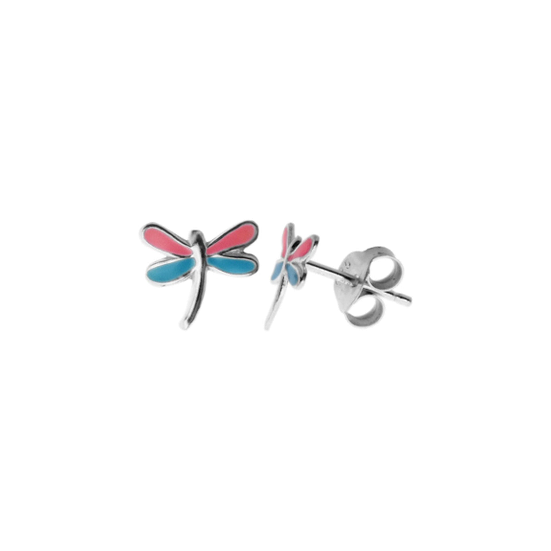 Poppy dragonfly studs