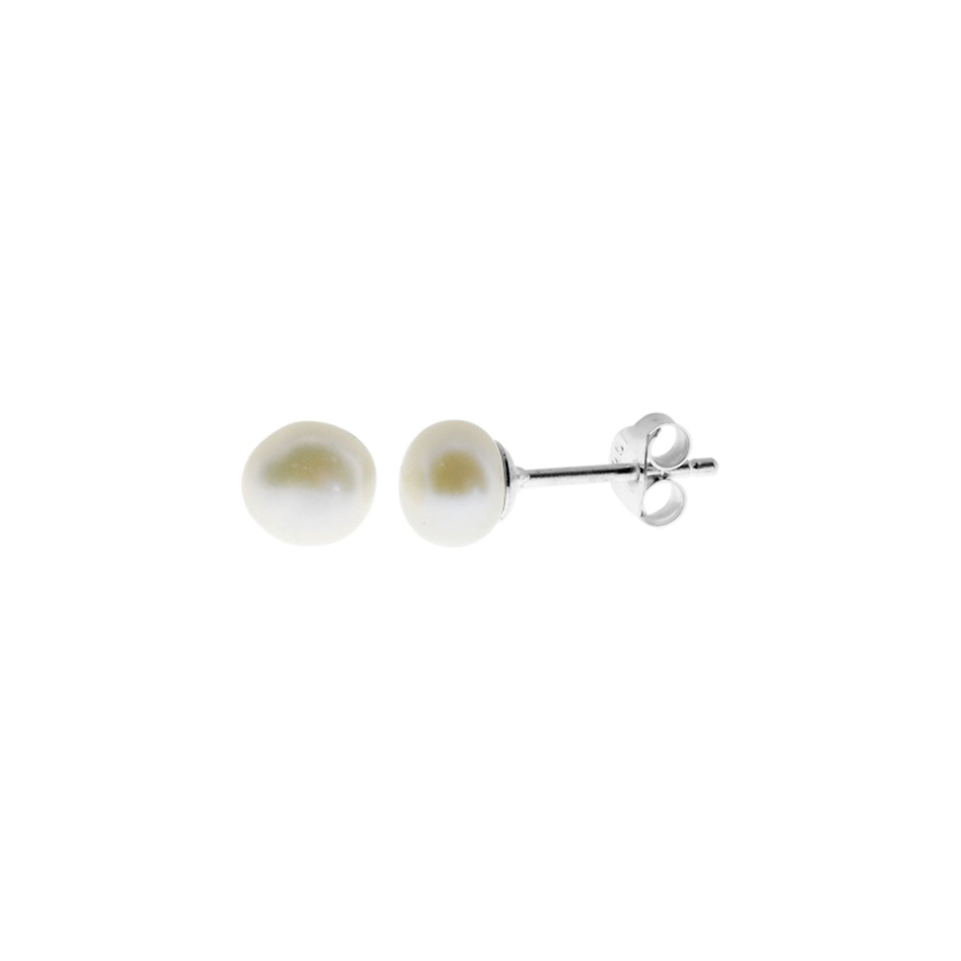 Blythe plain 6mm pearl studs