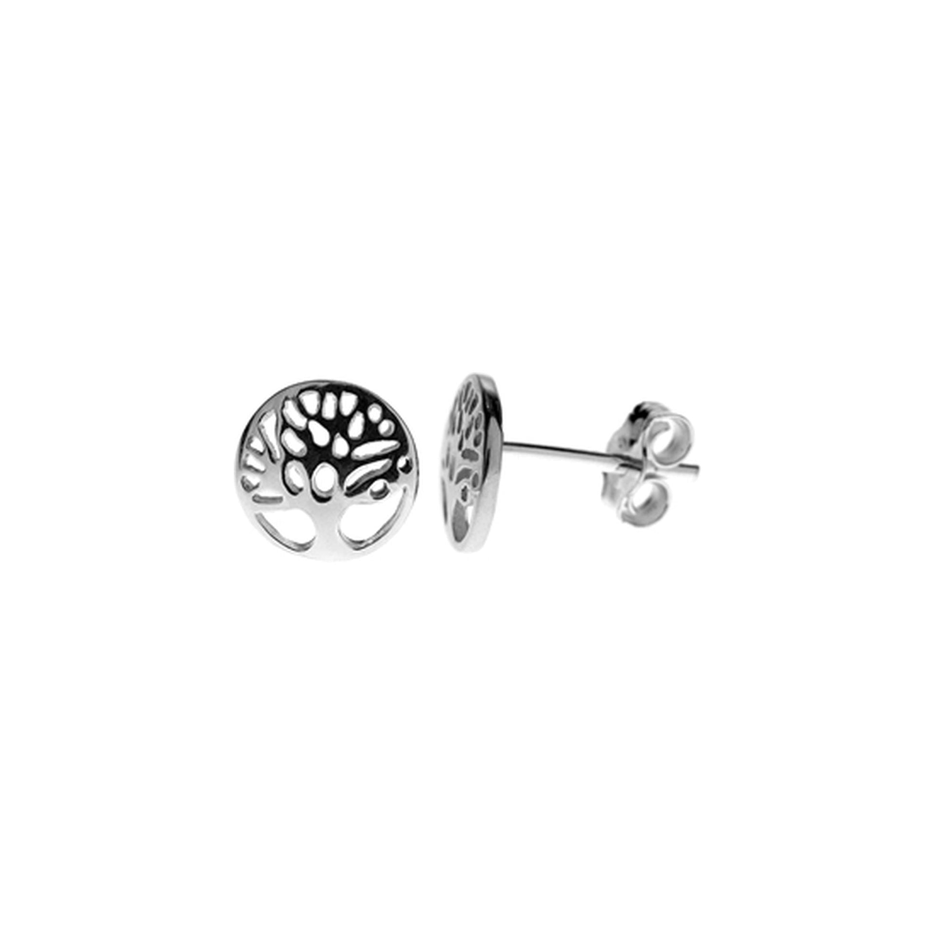 Cora encircled tree of life studs